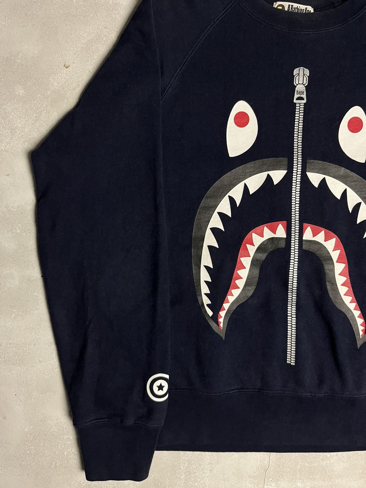 Bape A Bathing Ape Bape WGM Shark Crewneck Sweatshirt Size US M / EU 48-50 / 2 - 3 Thumbnail