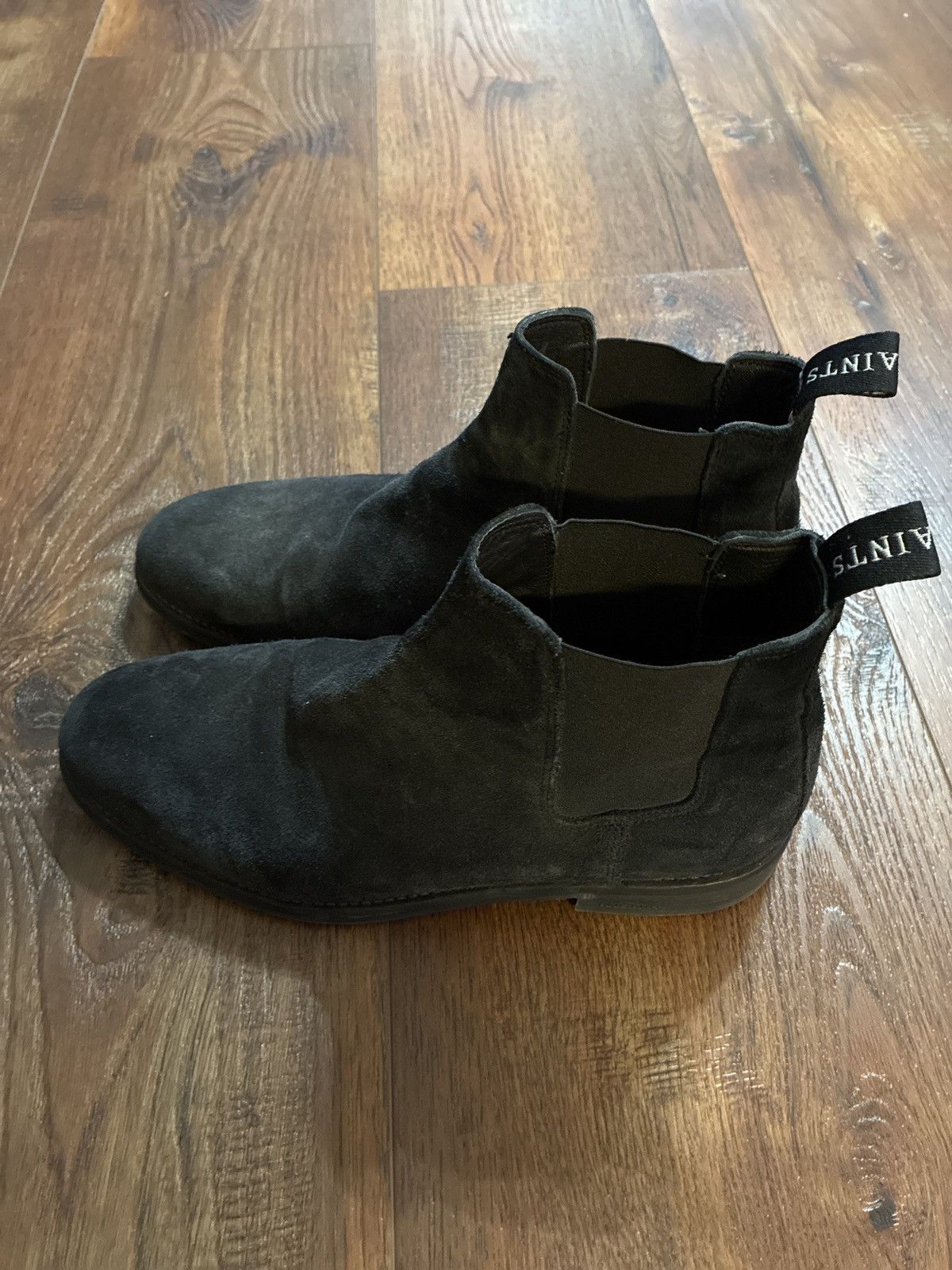 Allsaints Vintage Black Suede Allsaints Chelsea Boots Size US 10 / EU 43 - 3 Thumbnail