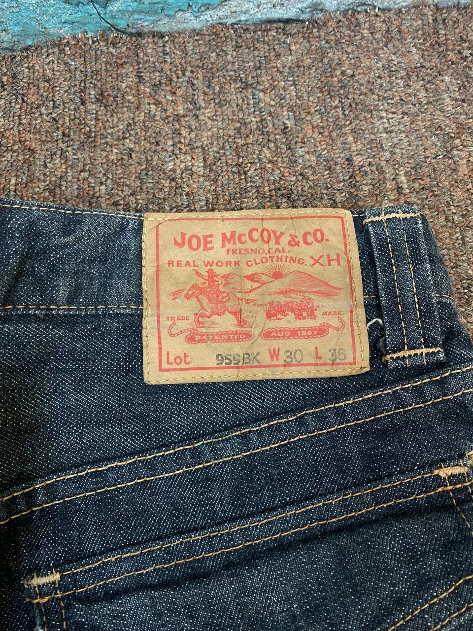 vintage joe mccoy bushpants distressed denim nice design