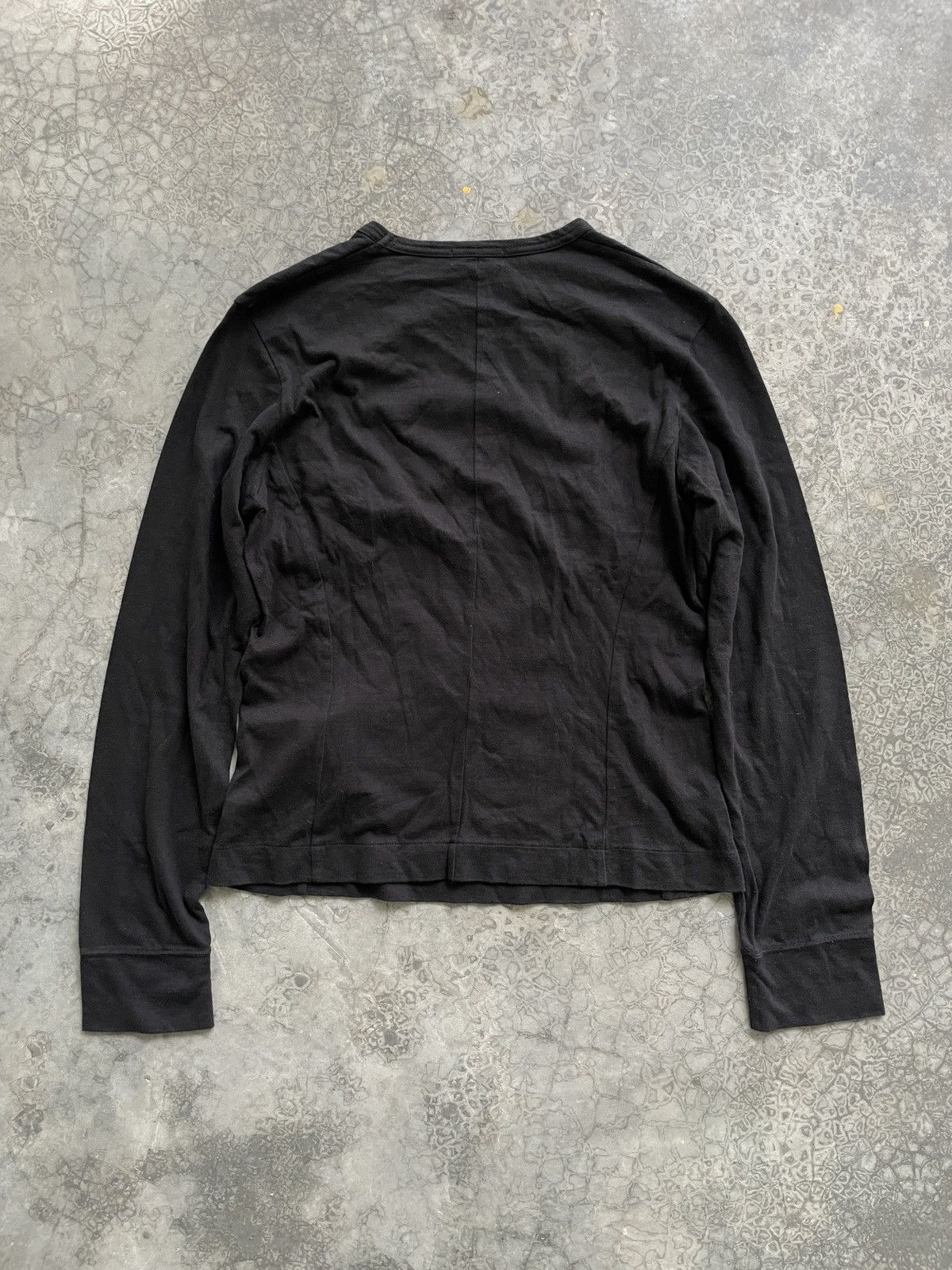 Comme des Garcons AD03 Tricot COMME des GARCONS Long Sleeves Black Plain Tees Size S / US 4 / IT 40 - 7 Thumbnail