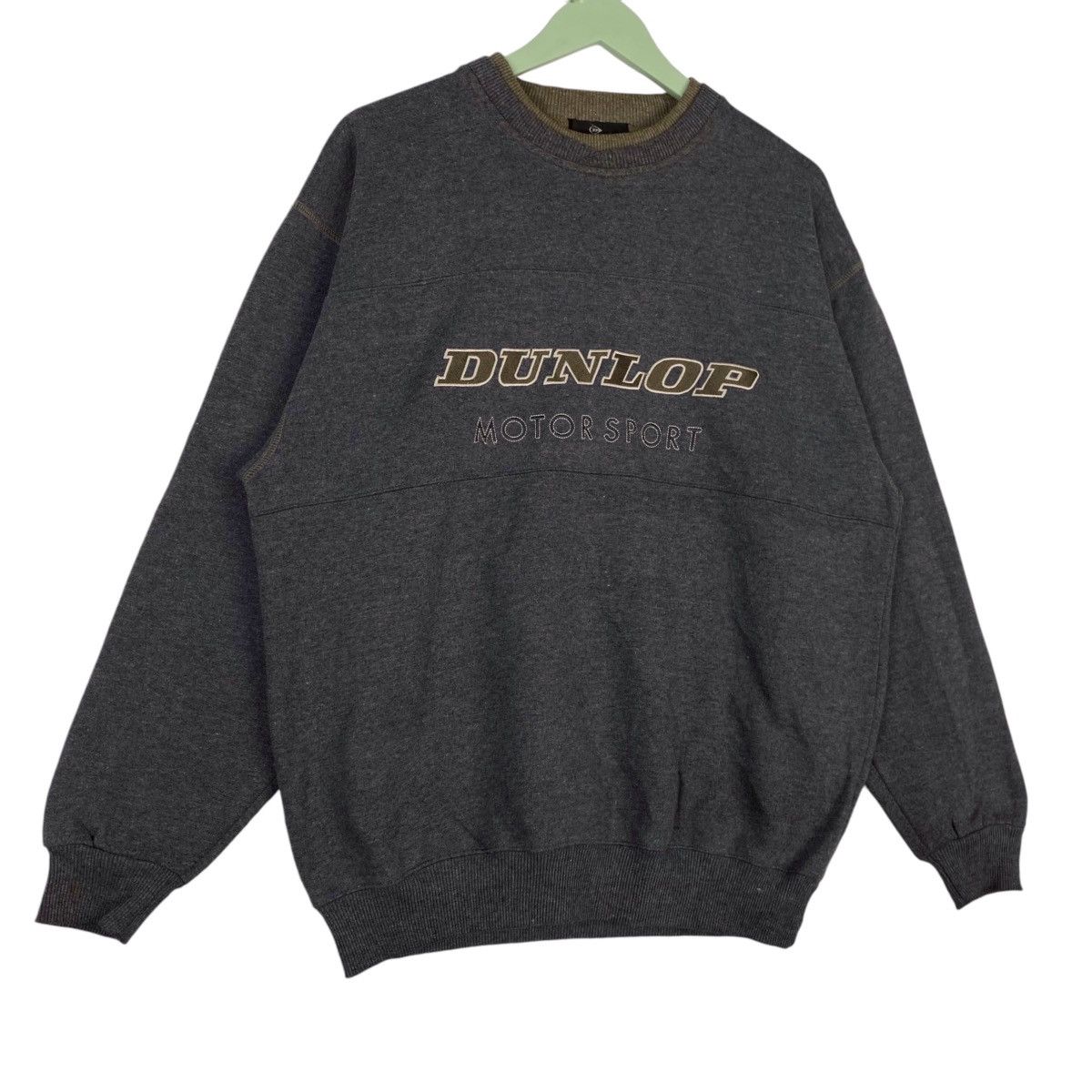 Dunlop × Vintage Vintage Dunlop Motorsport Big Embroidered Crewneck Size US L / EU 52-54 / 3 - 4 Thumbnail