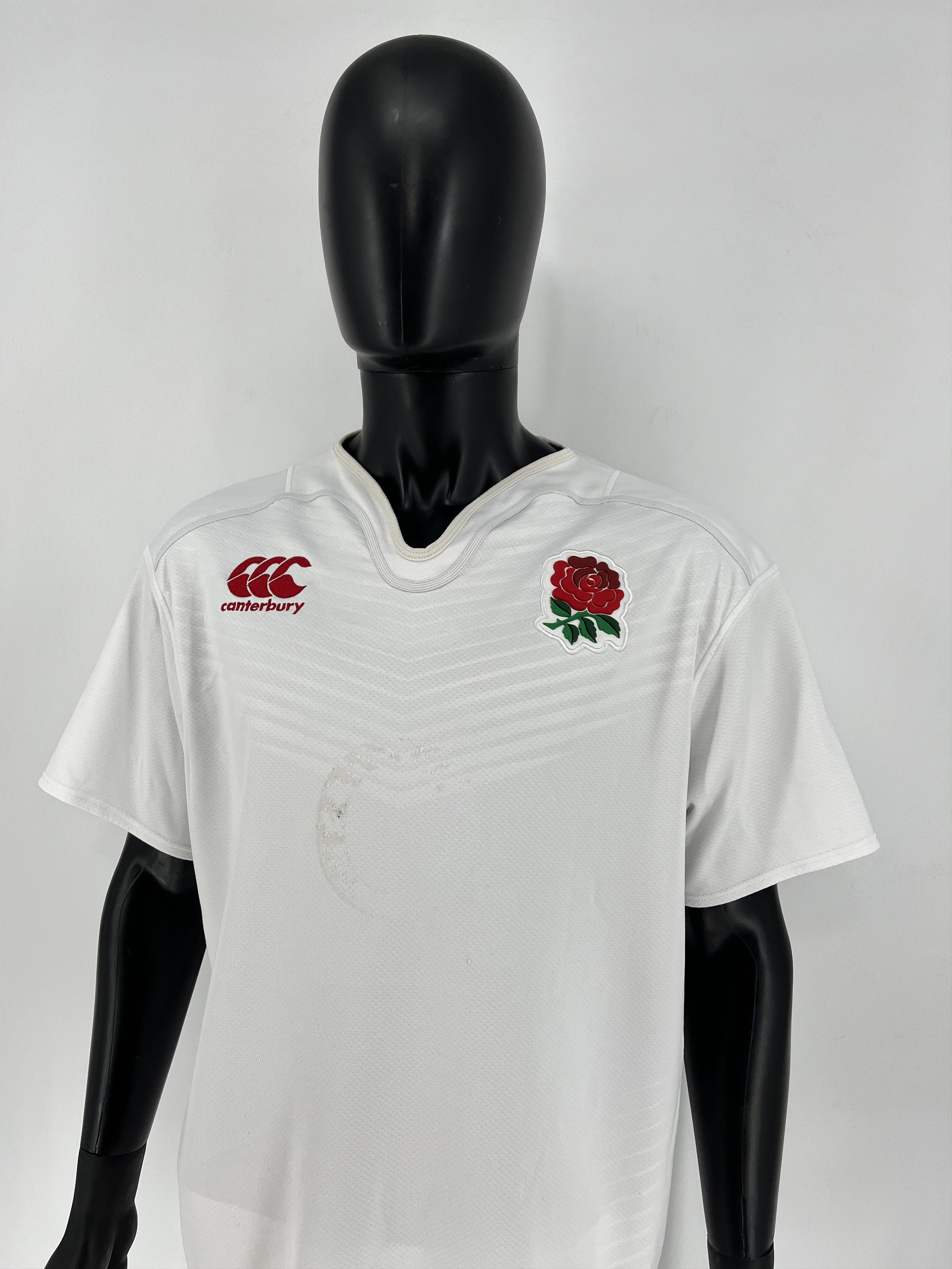 Canterbury of New Zealand Signed England Rugby Shirt Chris Robshaw Autograph Size US XXL / EU 58 / 5 - 4 Thumbnail
