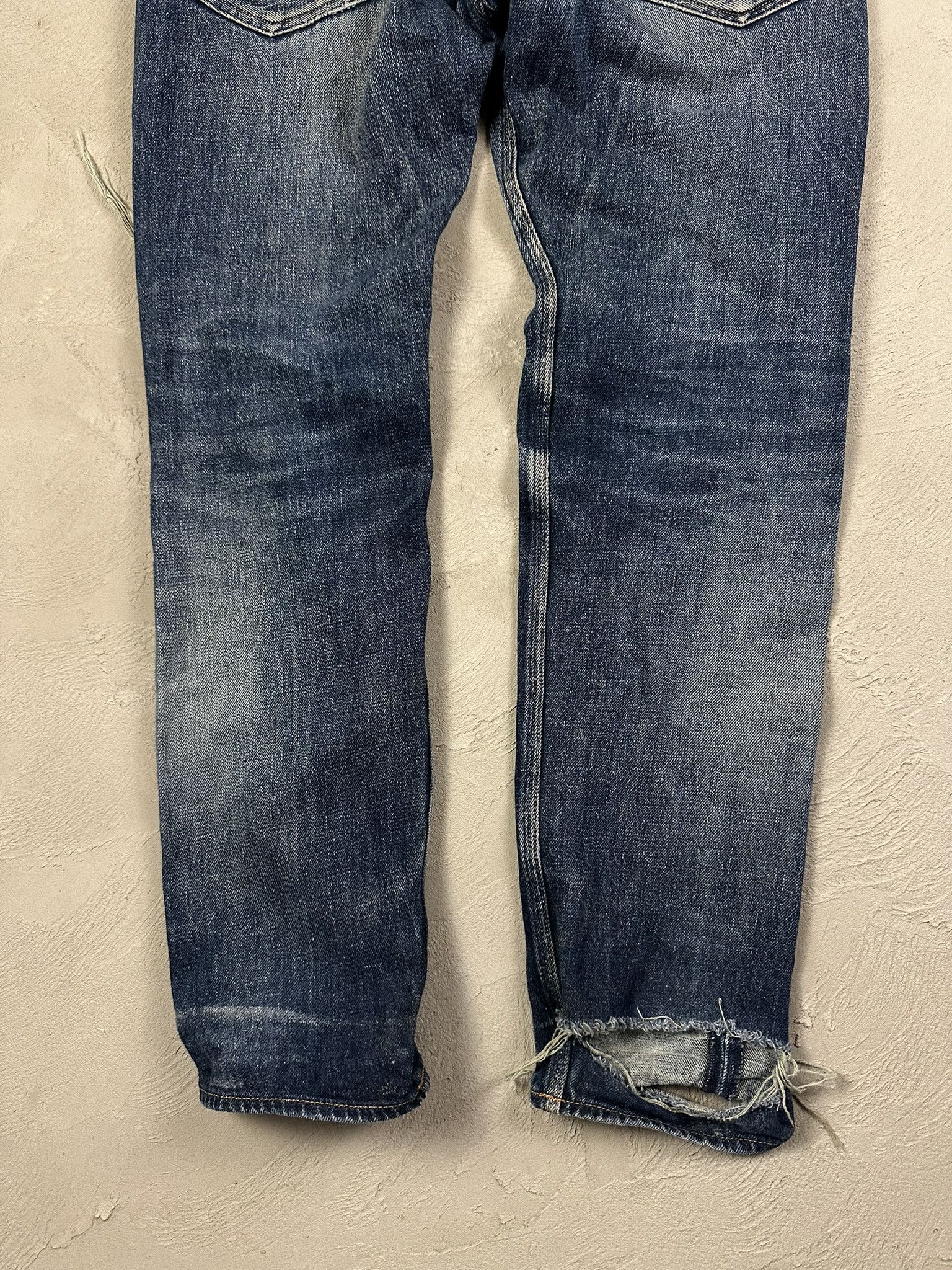 Japanese Brand Vintage Japanese Kuyichi Distressed Y2k Faded Straight Denim Size US 32 / EU 48 - 7 Thumbnail