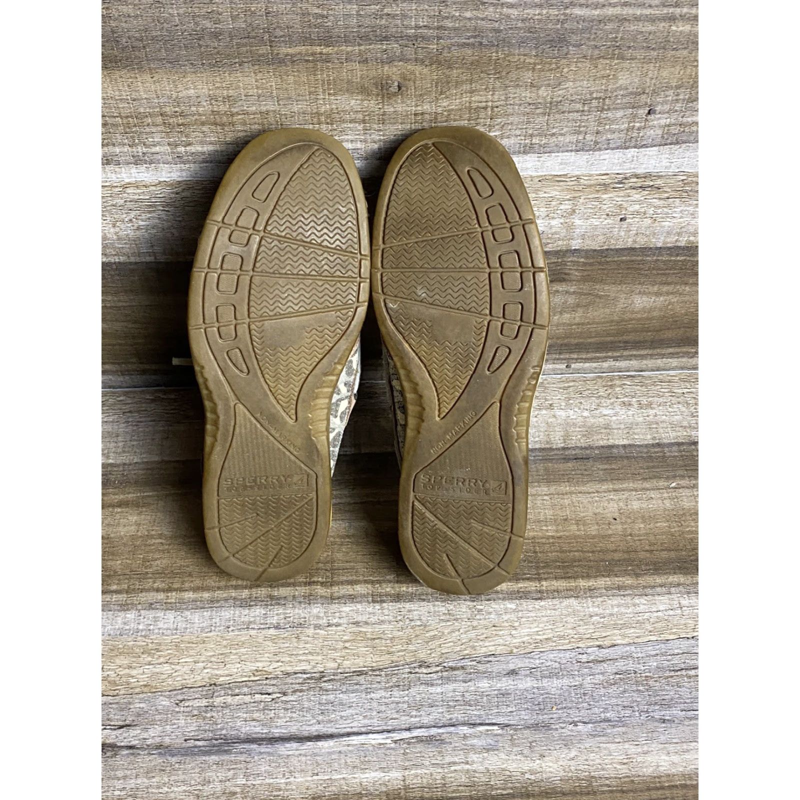 Sperry Sperry Top Sider Boat Shoes Womens 6.5 M Bluefish Leopard Sequin Leather 9174624 Size M / US 6-8 / IT 42-44 - 6 Thumbnail