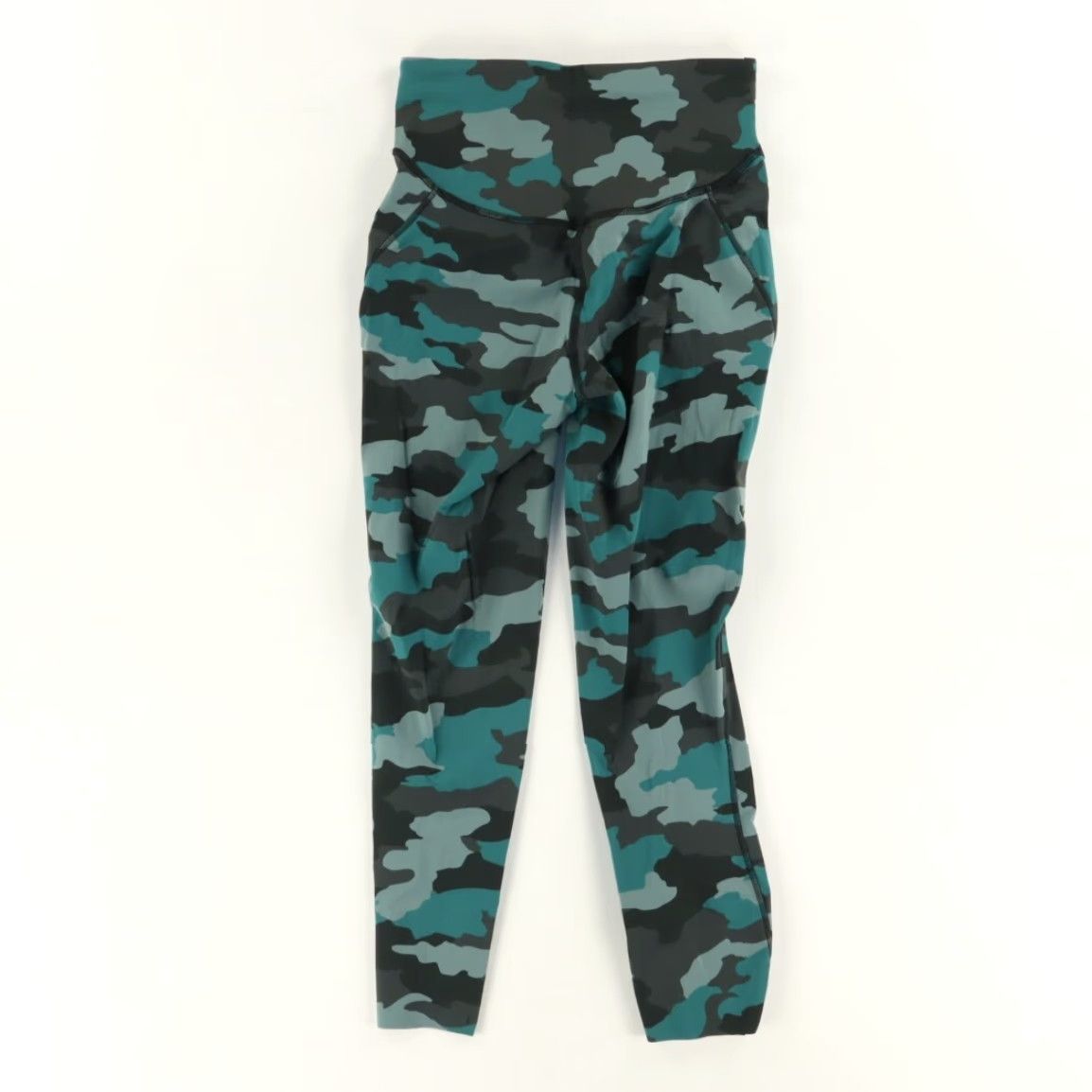 Lululemon Lululemon High Stretch Base Pace HR Crop Nylon Woven Leggings Pants Green Camouflage Women's 4 Size 27" / US 4 / IT 40 - 4 Thumbnail