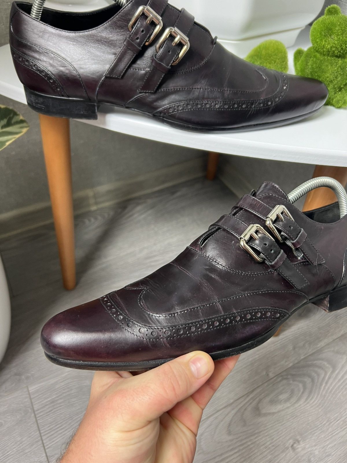 Dolce & Gabbana Dolce & Gabbana Double Monk Leather Shoes Size 44 D&G Size US 11 / EU 44 - 6 Thumbnail