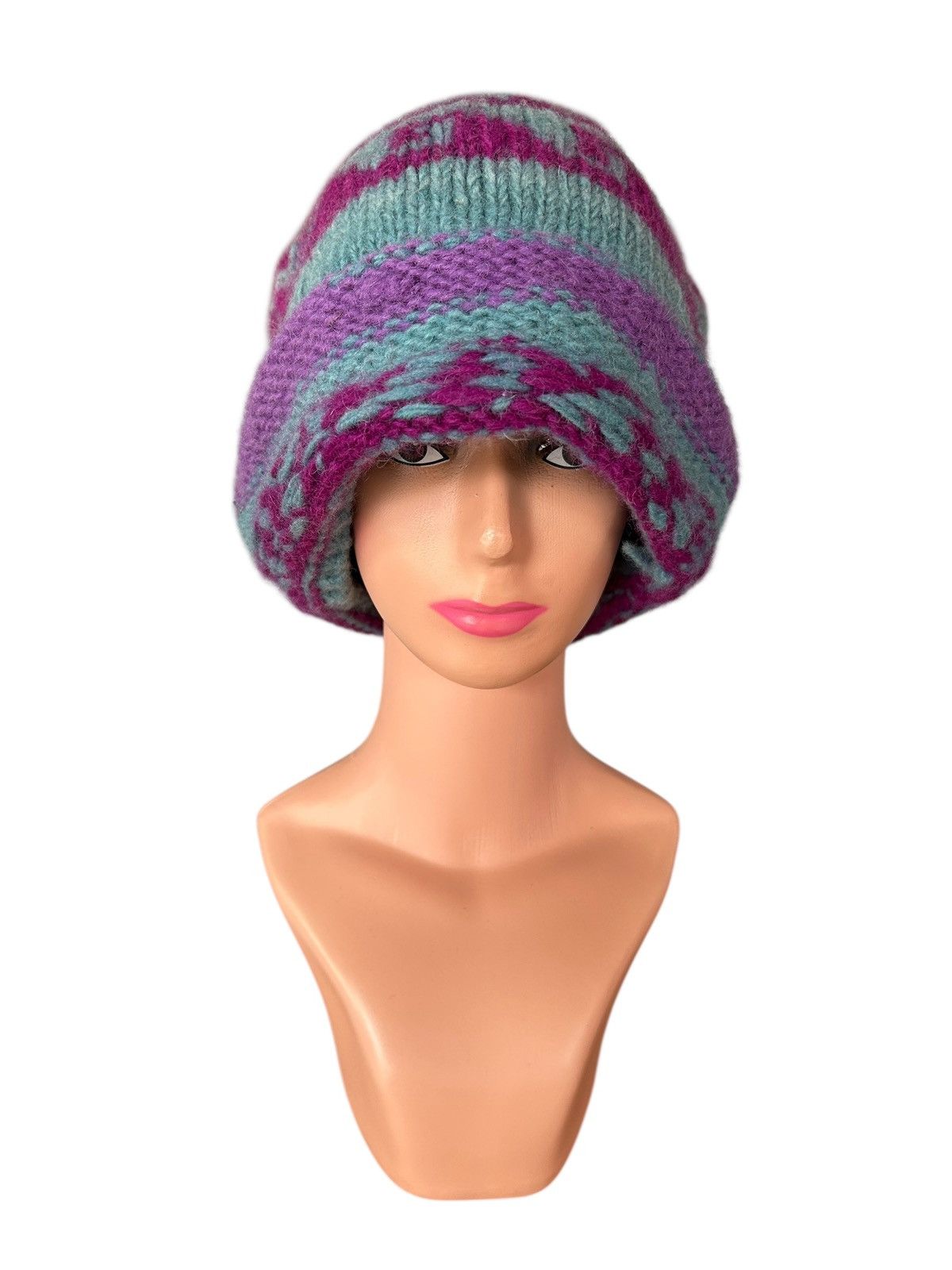 Kapital Crochet Knitted Handmade big Beanie Hats Size ONE SIZE - 4 Thumbnail