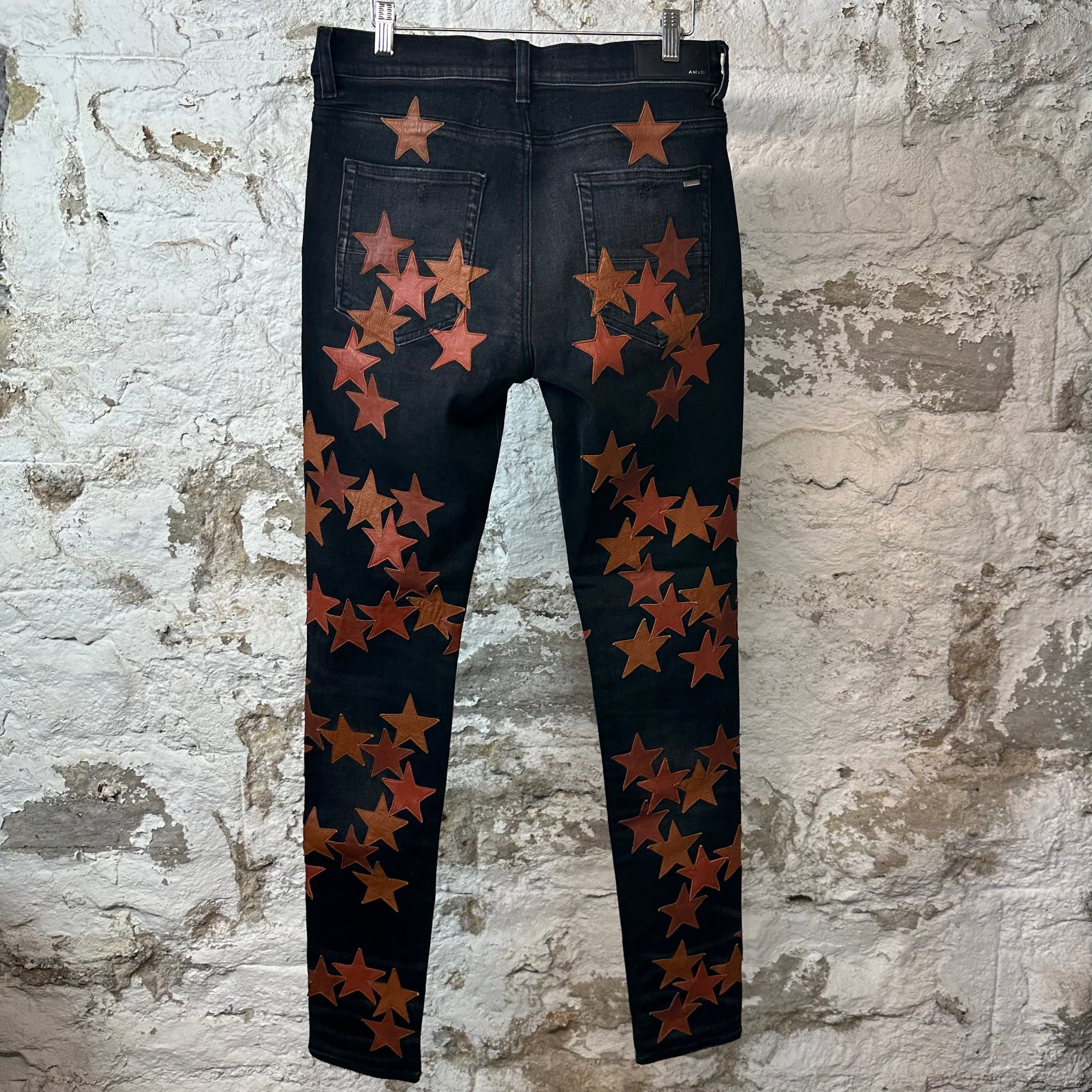 Amiri Amiri Chemist Orange Star Black Denim Sz 32 Size US 32 / EU 48 - 2 Thumbnail