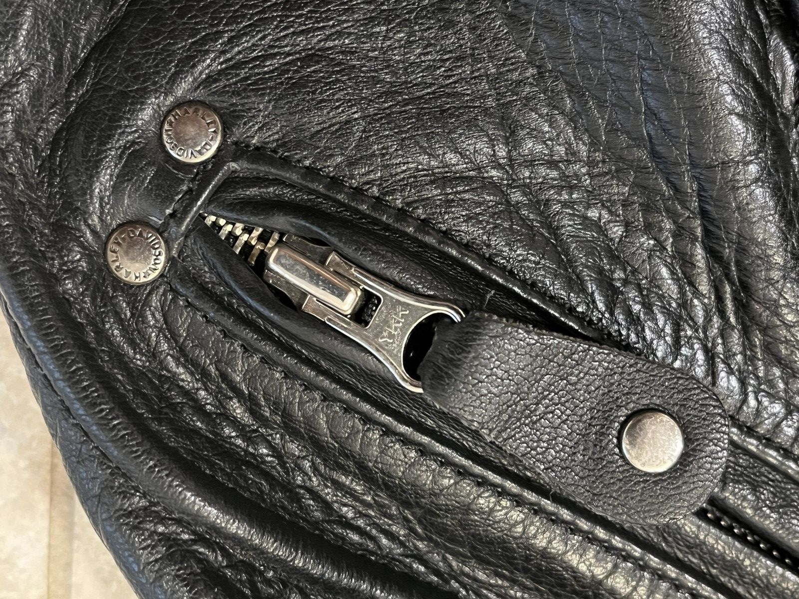 Harley Davidson Harley Davidson EMBOSSED EAGLE Black Leather Jacket LOGO Size US L / EU 52-54 / 3 - 11 Thumbnail