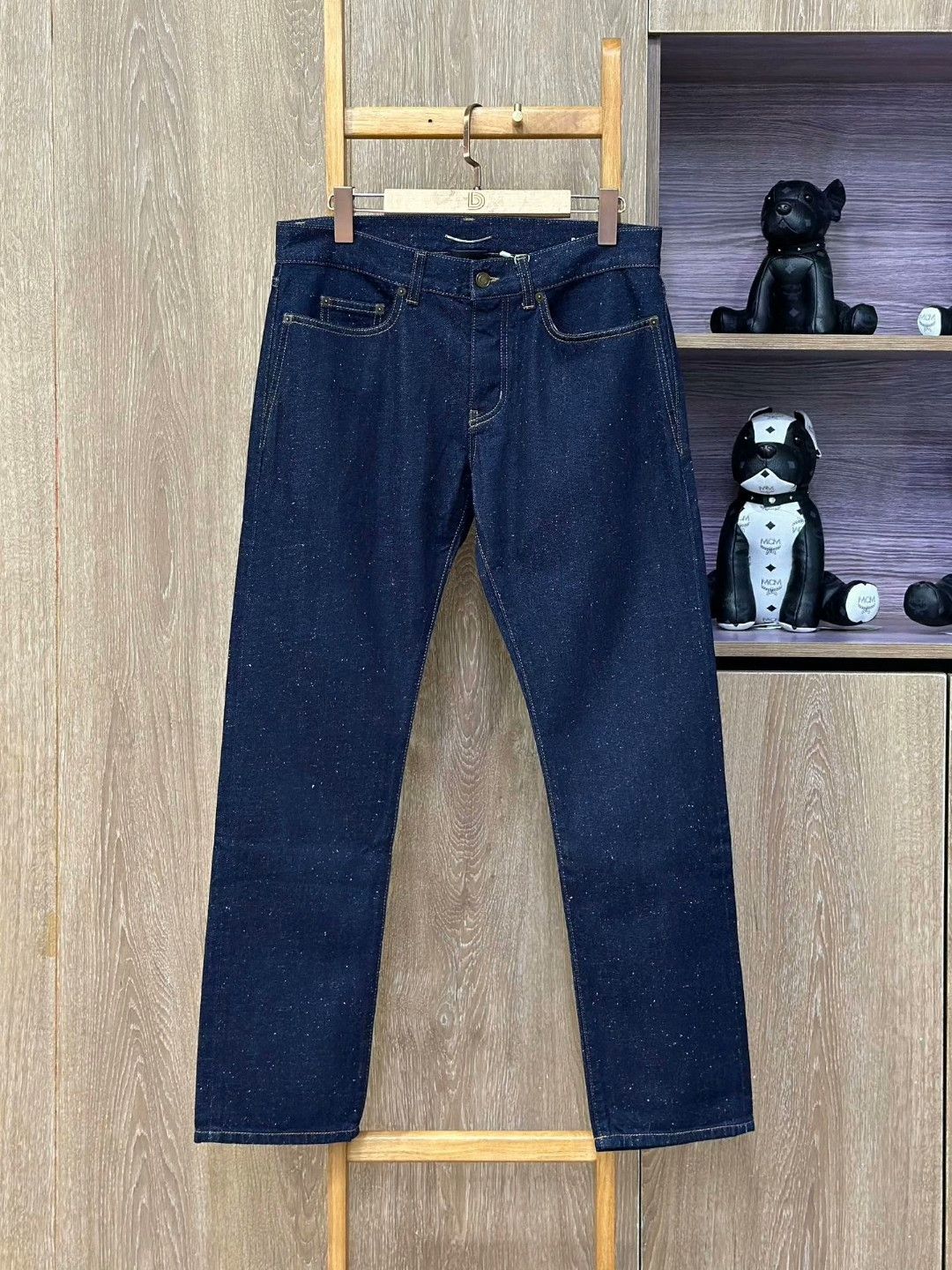 Saint Laurent Paris Saint Laurent Navy Casual Straight Jeans Size 30" / US 8 / IT 44 - 1 Thumbnail