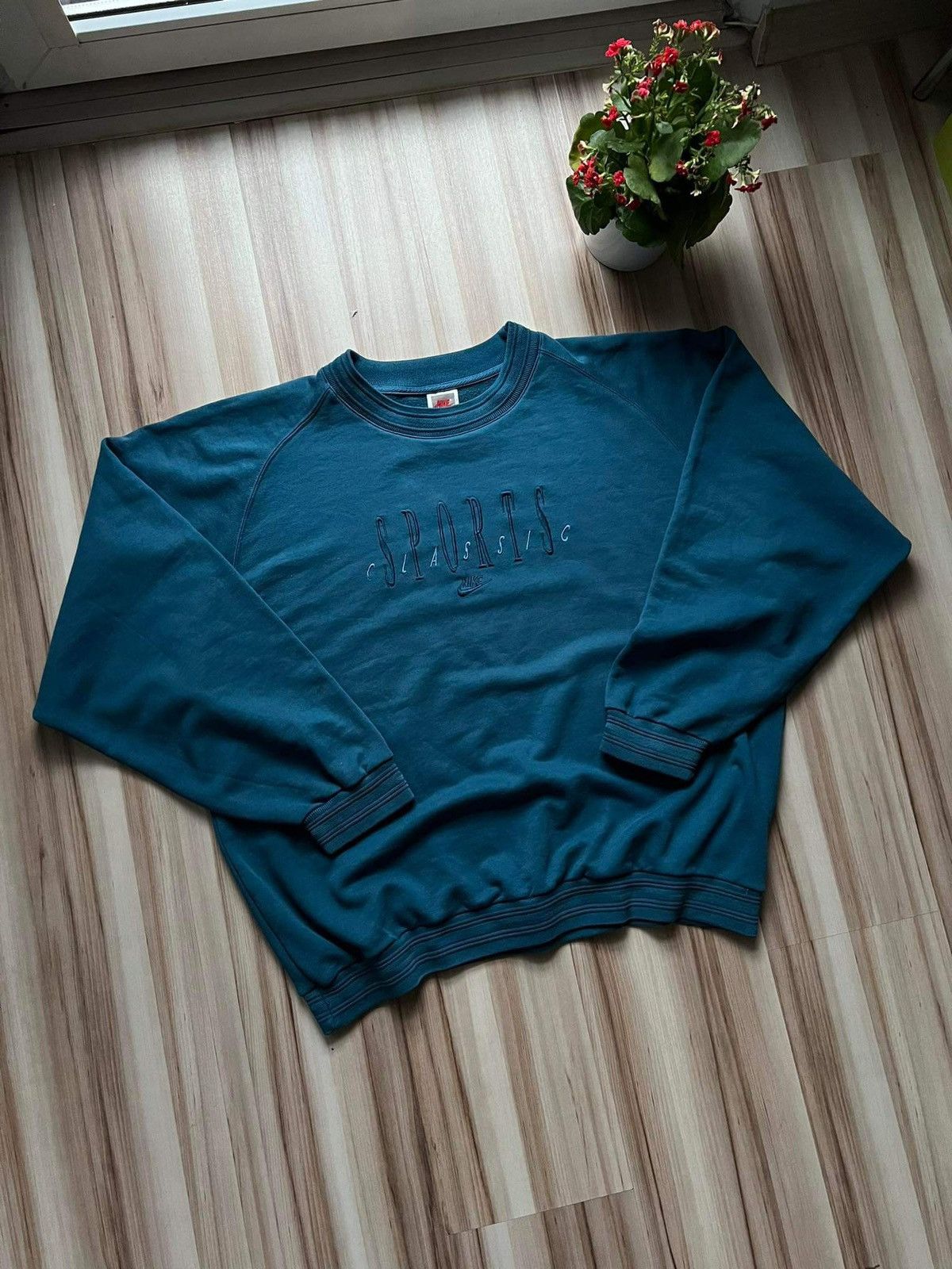 image of Nike Boxy Crewneck in Blue, Men's (Size XL)
