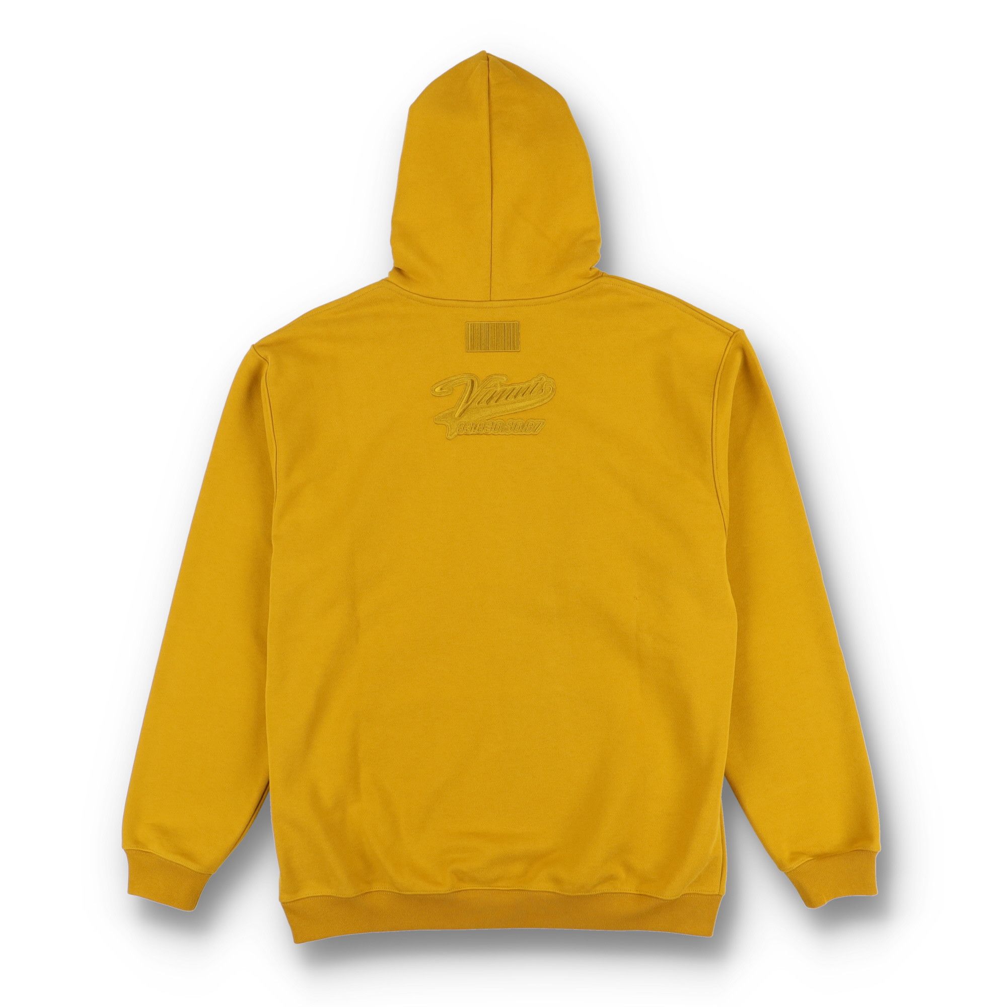 Vetements Mustard Embroidered VTMNTS College Logo Hoodie Size S / US 4 / IT 40 - 7 Thumbnail