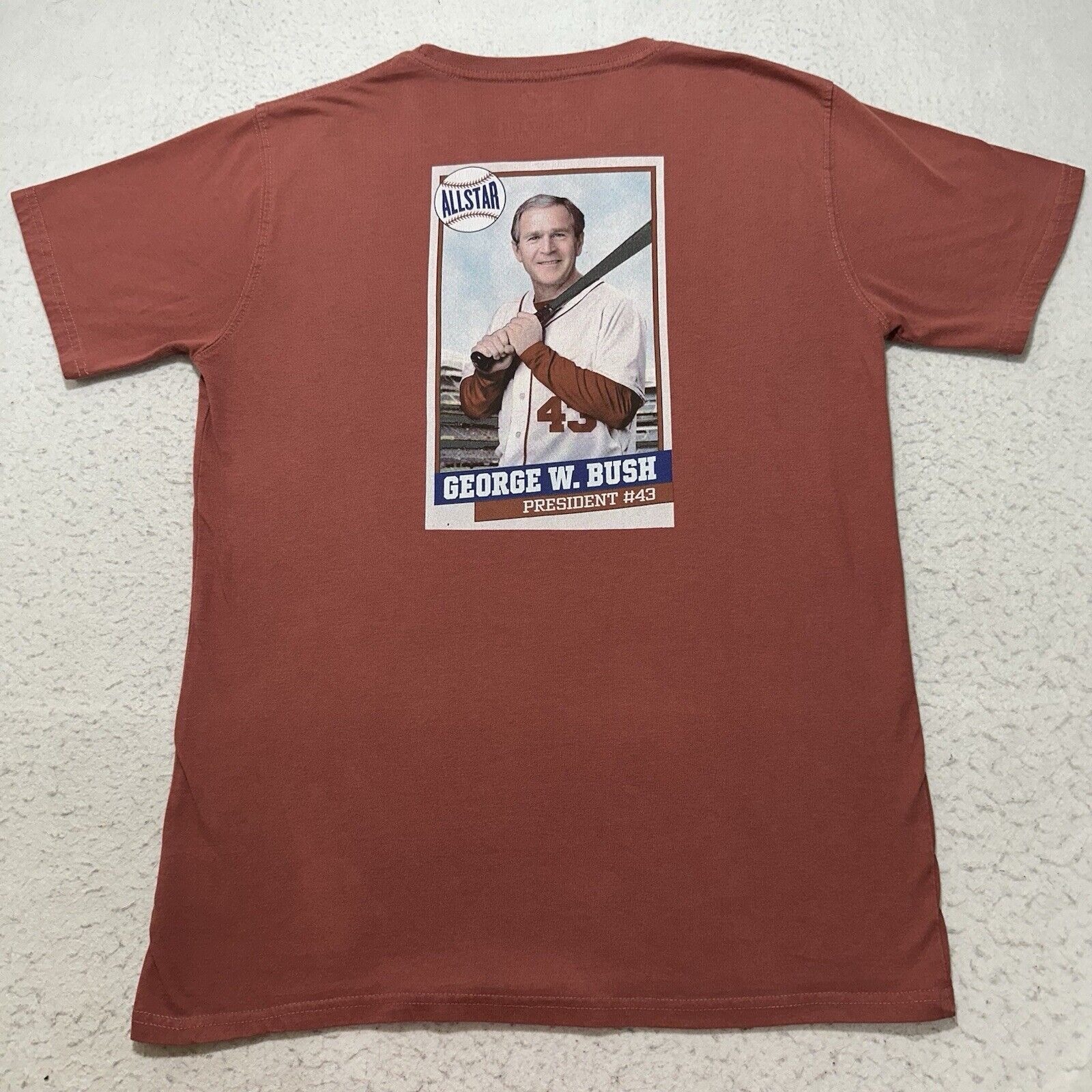 Other Rowdy Gentleman Large George W. Bush Baseball Card T Shirt Size US L / EU 52-54 / 3 - 1 Thumbnail