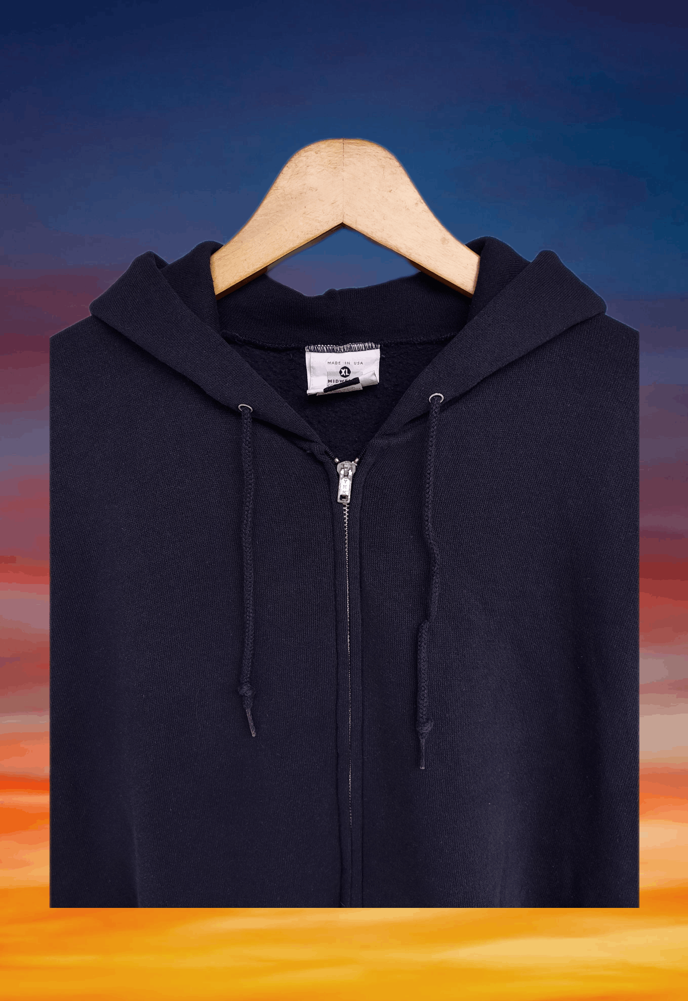 Lee Vintage 90s Lee blank zip hoodie rap tee style Size US XL / EU 56 / 4 - 3 Thumbnail