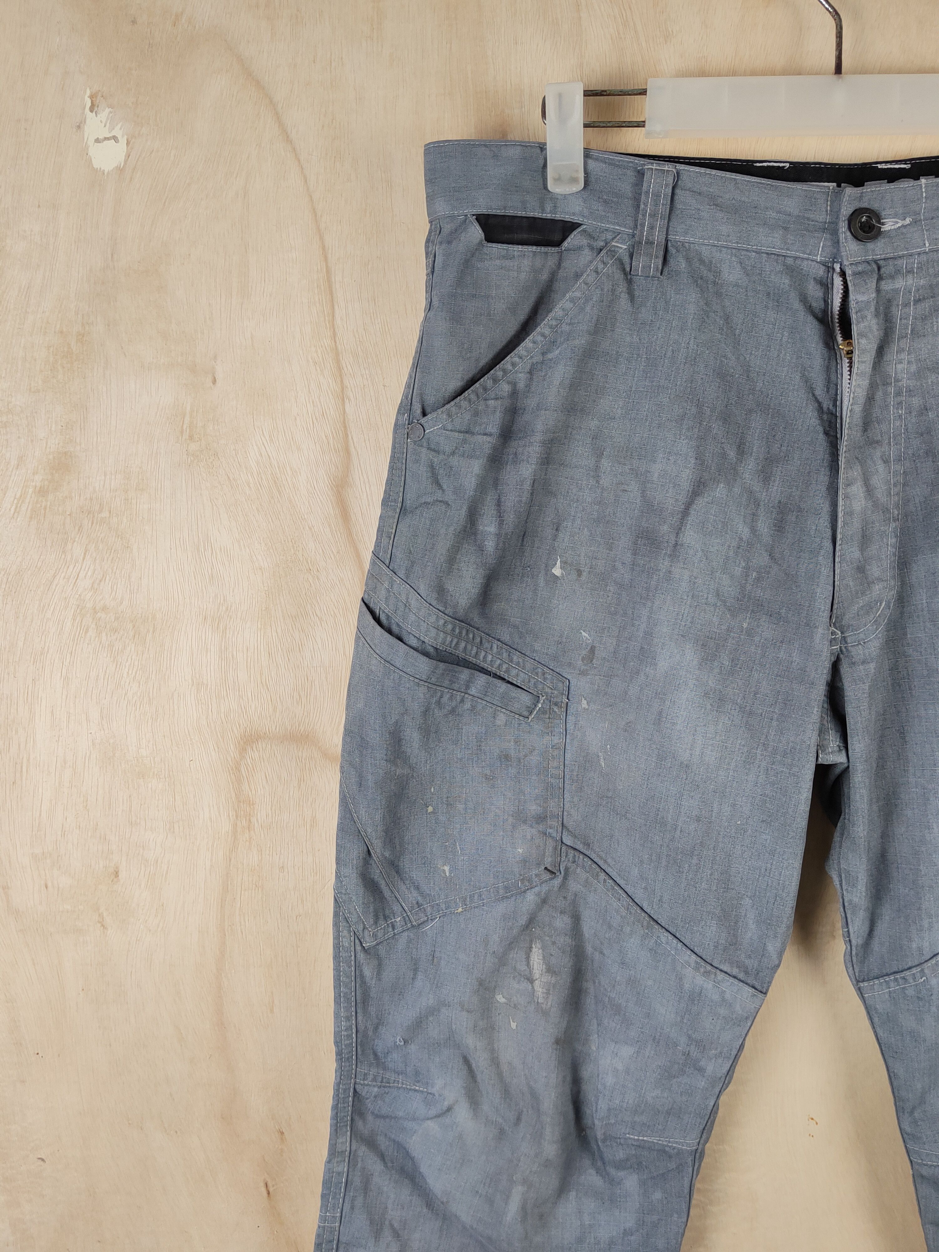 Japanese Brand TS Design Gray Faded Multipocket Tactical Cargo Pants #S2472 Size US 34 / EU 50 - 3 Thumbnail
