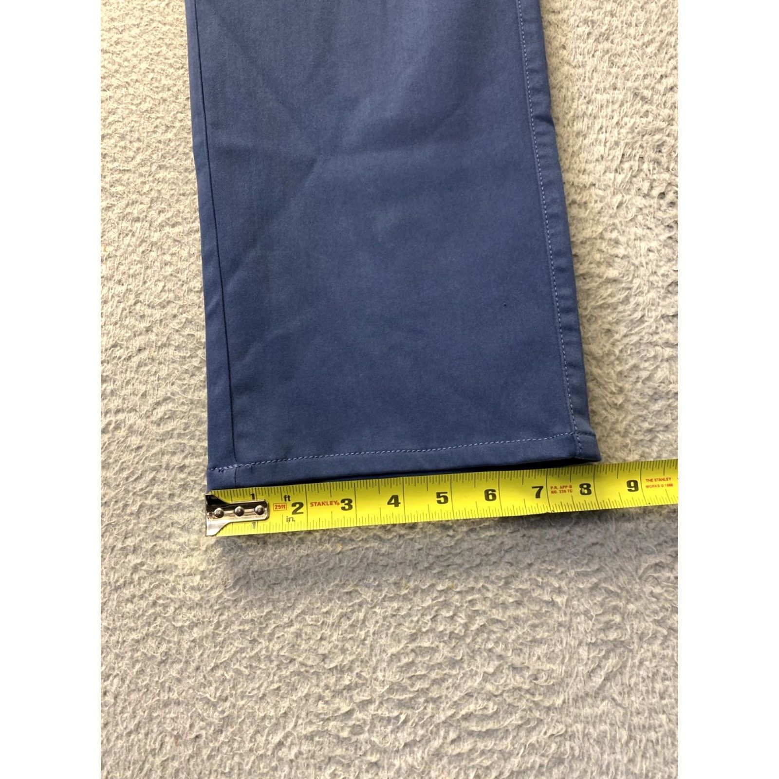 Peter Millar Peter Millar Chino Pants Mens Size 35 Navy Cotton Twill Straight Leg Regular Inseam 30" Crown Crafted Size US 35 - 6 Thumbnail