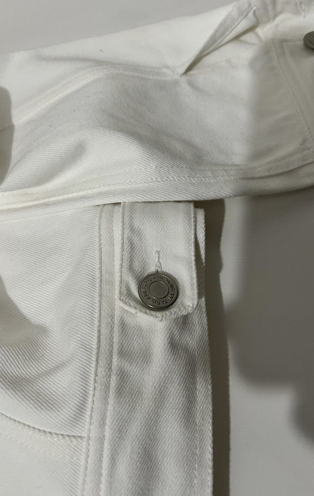 AMI Ami Paris Workwear Denim Jacket White Size Medium Size US M / EU 48-50 / 2 - 9 Thumbnail