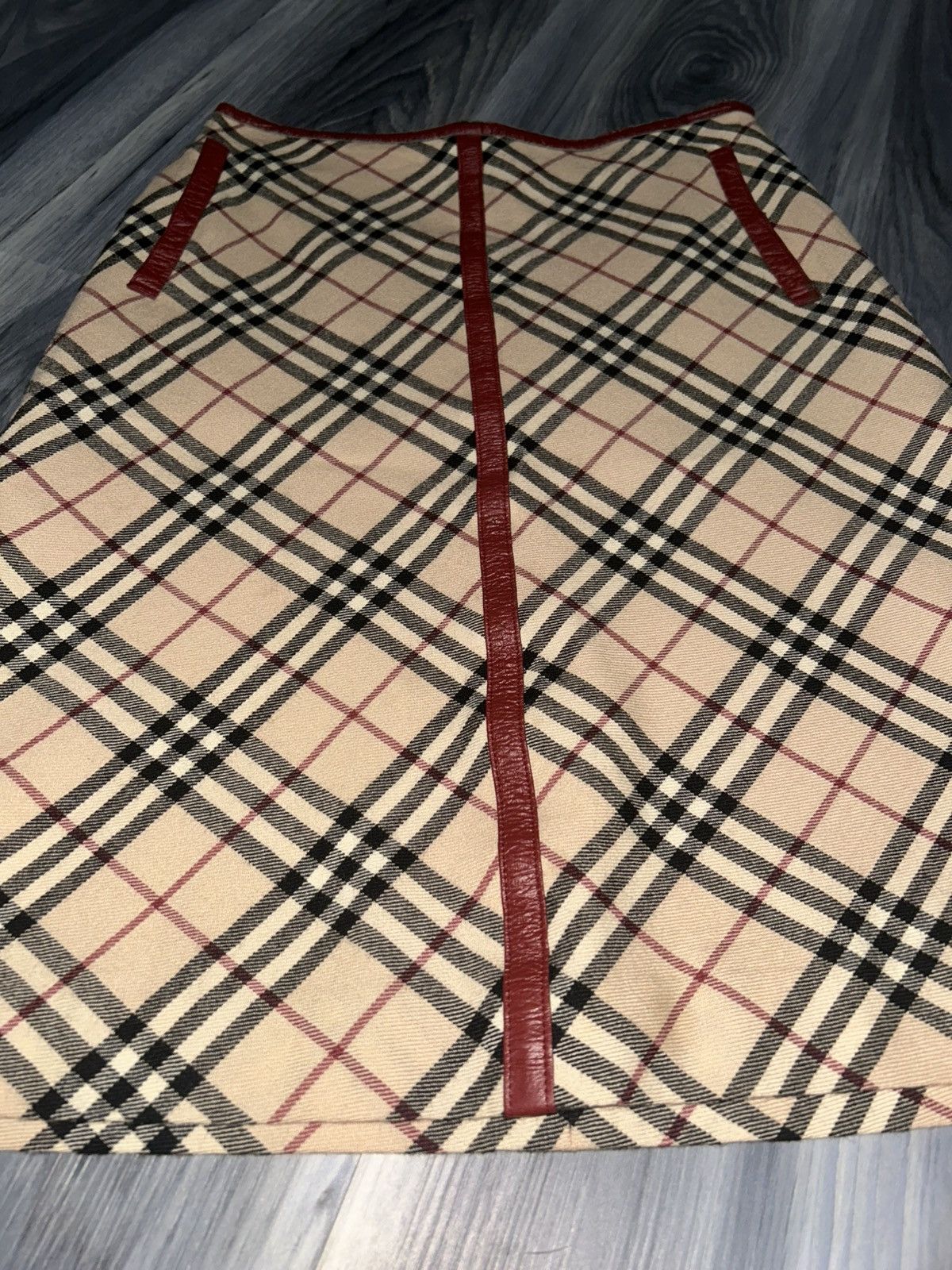 Burberry Burberry Blue Label Nova Check Wool Skirt size 36 Size 25" / US 0 / IT 36 - 6 Thumbnail