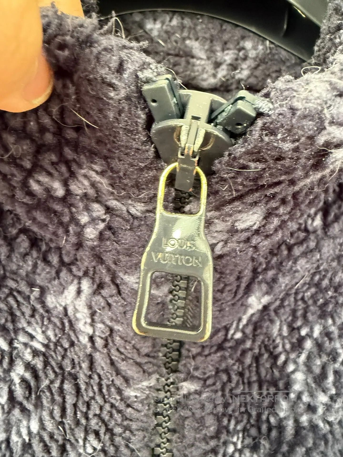 Louis Vuitton louis vuitton deep blue teddy fleece jacket. Size US XL / EU 56 / 4 - 3 Thumbnail