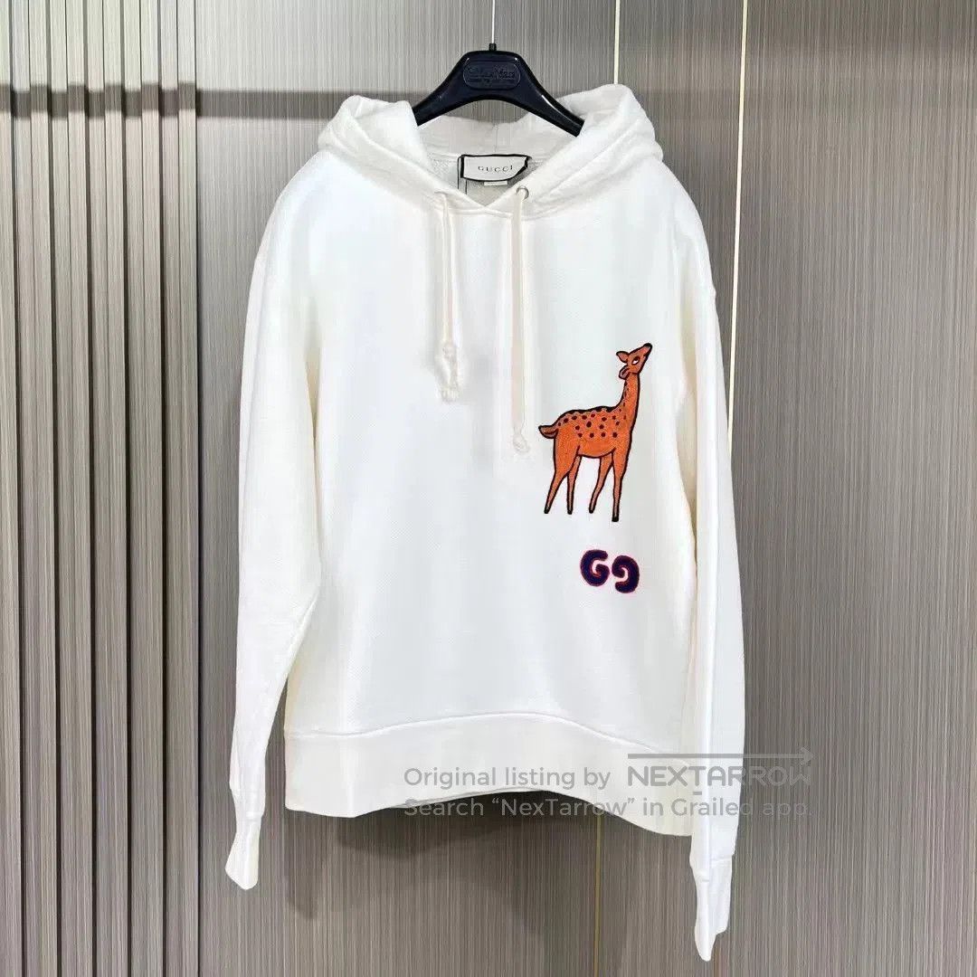 Gucci gucci embroidered giraffe hooded sweatshirt. Size XS / US 0-2 / IT 36-38 - 1 Thumbnail