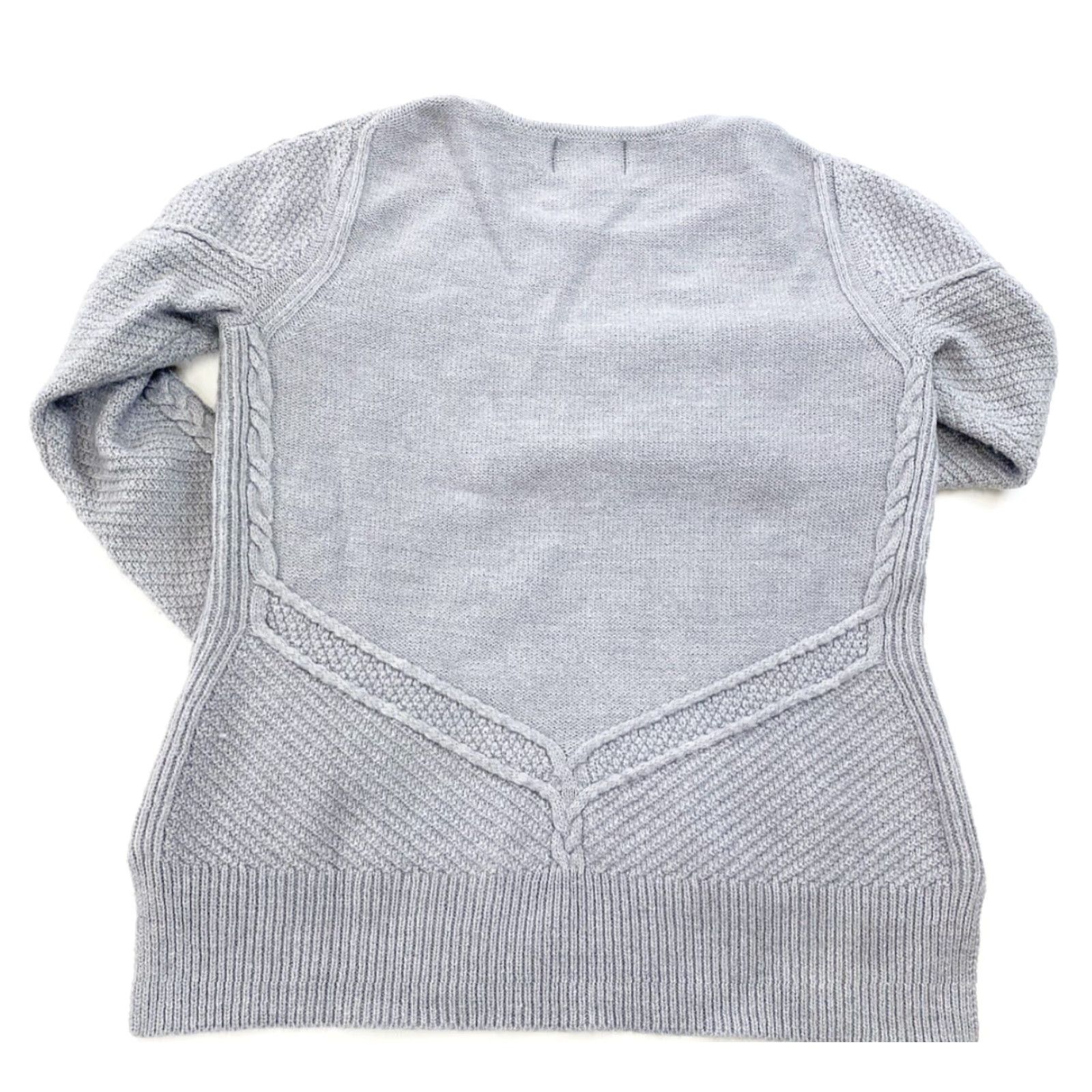 Cynthia Rowley Cynthia Rowley Sweater Women M Gray Wool Knit Pullover Size M / US 6-8 / IT 42-44 - 2 Thumbnail