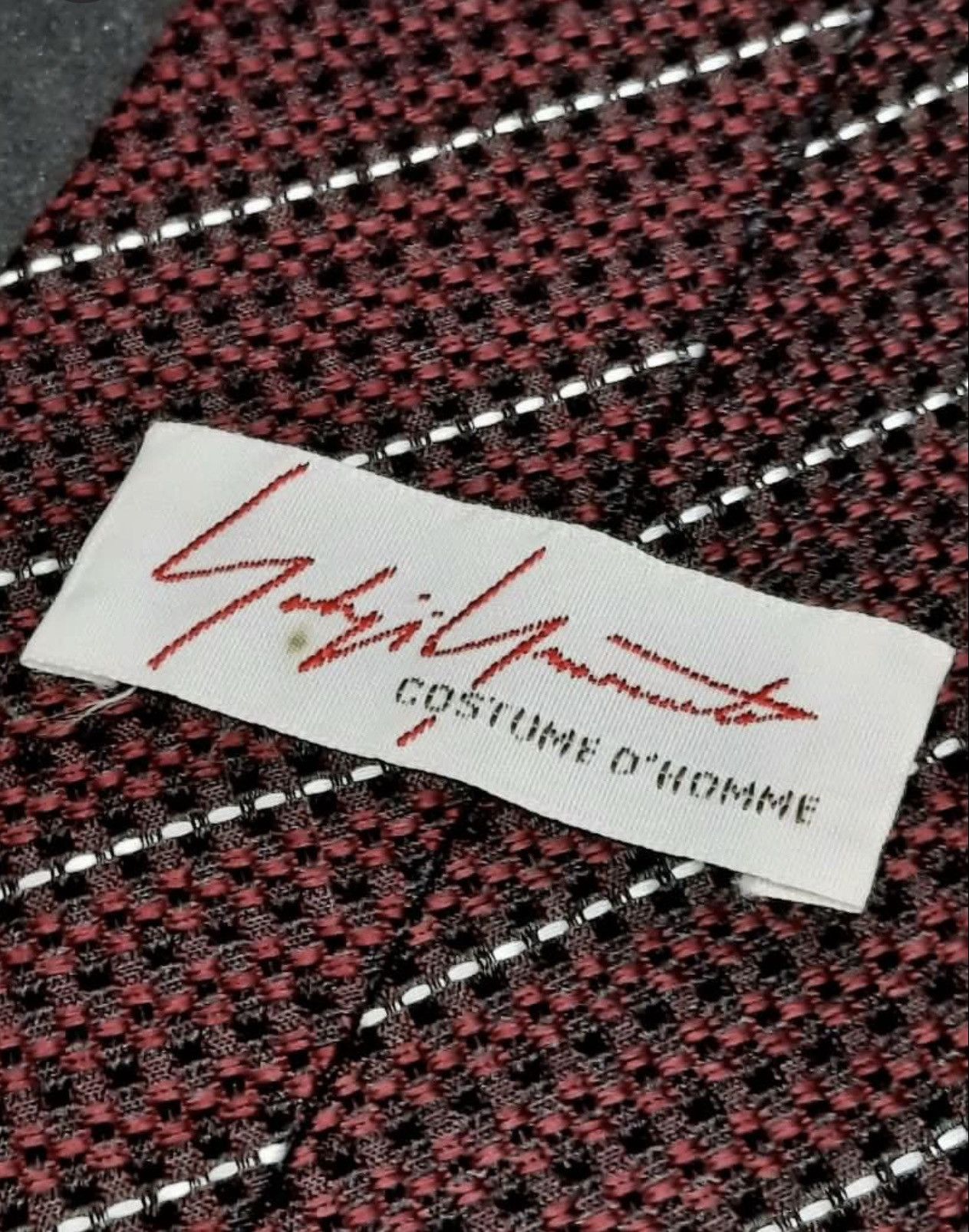 Yohji Yamamoto COSTUME D'HOMME by Yohji Yamamoto silk tie Size ONE SIZE - 6 Thumbnail