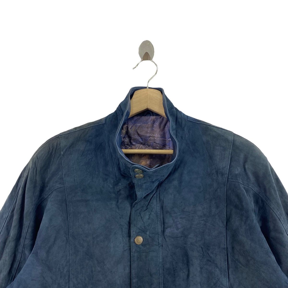 Lanvin × Vintage Vintage LANVIN PARIS Velvet And Leather Multi Pockets Button Size US L / EU 52-54 / 3 - 2 Thumbnail