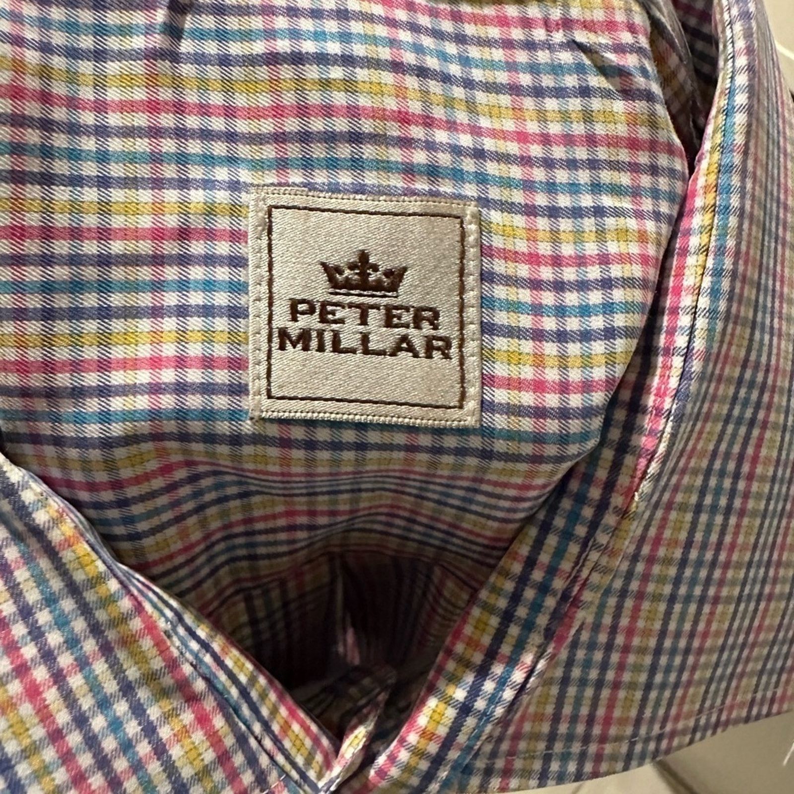 Peter Millar Peter Millar Plaid Multicolor Longsleeve ButtonUp Shirt Size US XL / EU 56 / 4 - 4 Thumbnail