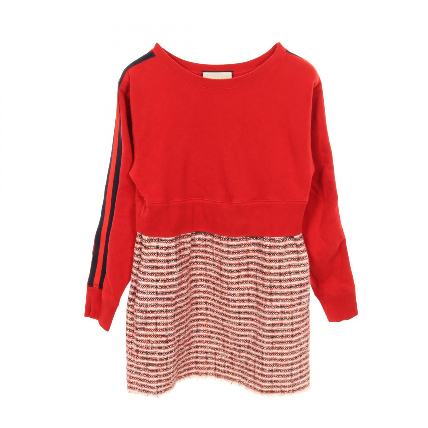 Gucci Gucci Gucci French Terry Tweed Dress Textile Dresses DUTY FREE for USA Size ONE SIZE - 1 Thumbnail