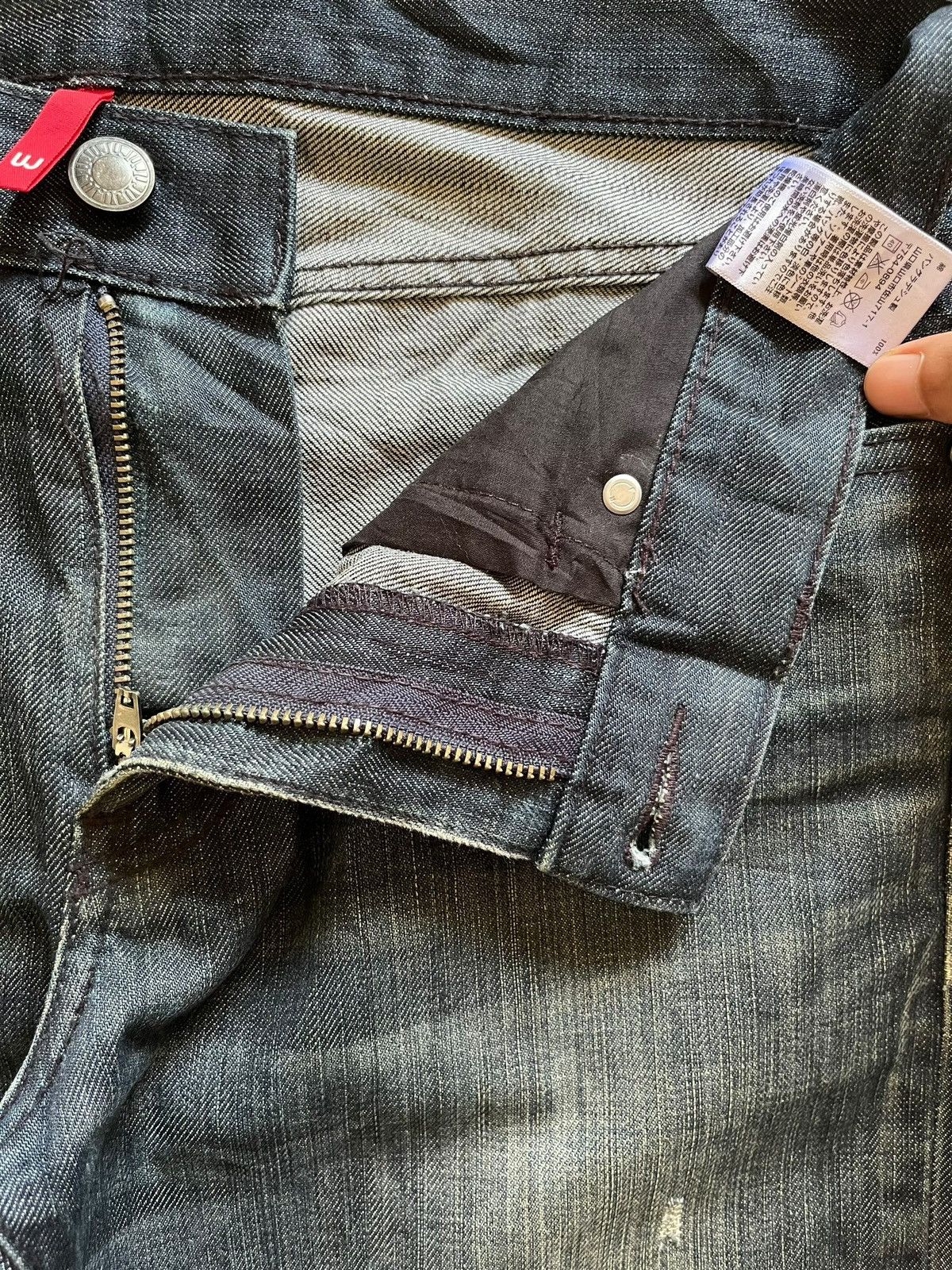 Japanese Brand × Uniqlo SALES🔥Vintage Uniqlo Mud Wash Distressed Slim Fit Jeans Size US 32 / EU 48 - 10 Thumbnail