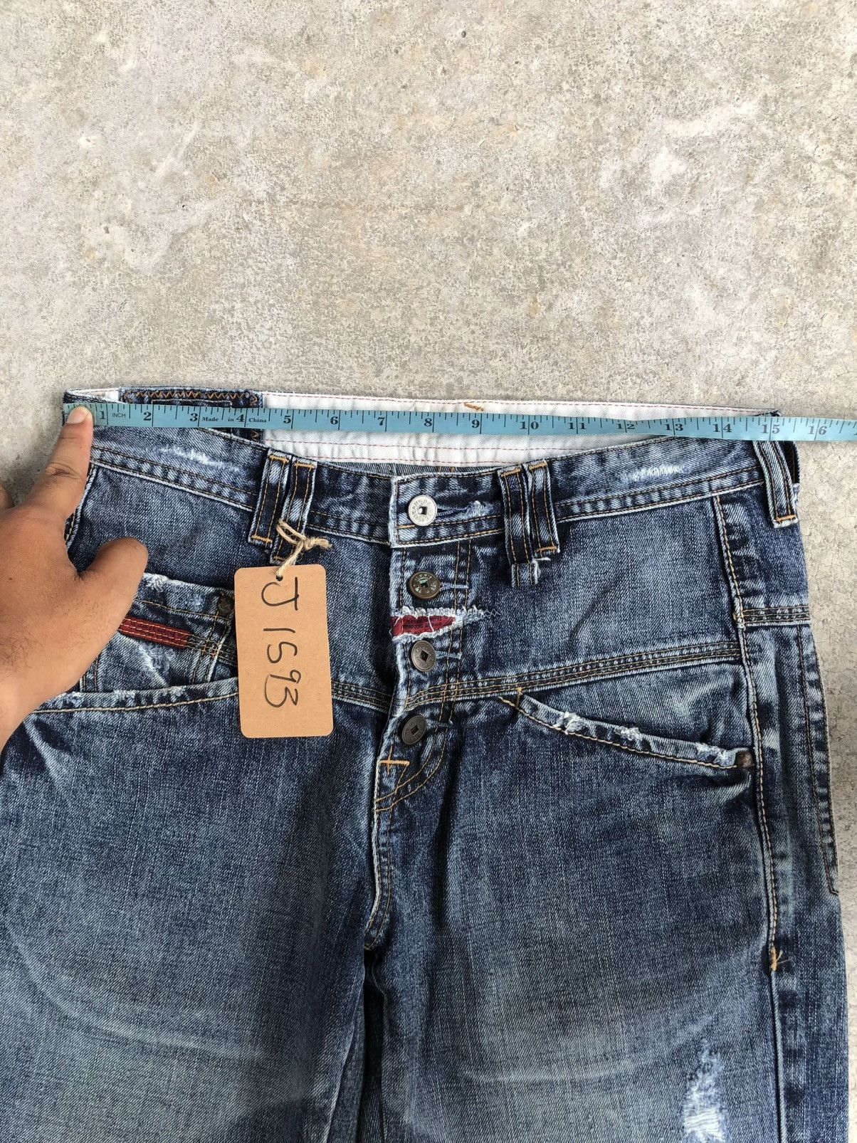Marithe + Francois Girbaud Marithe Francois Girbaud Distressed Jeans Size US 30 / EU 46 - 22 Thumbnail