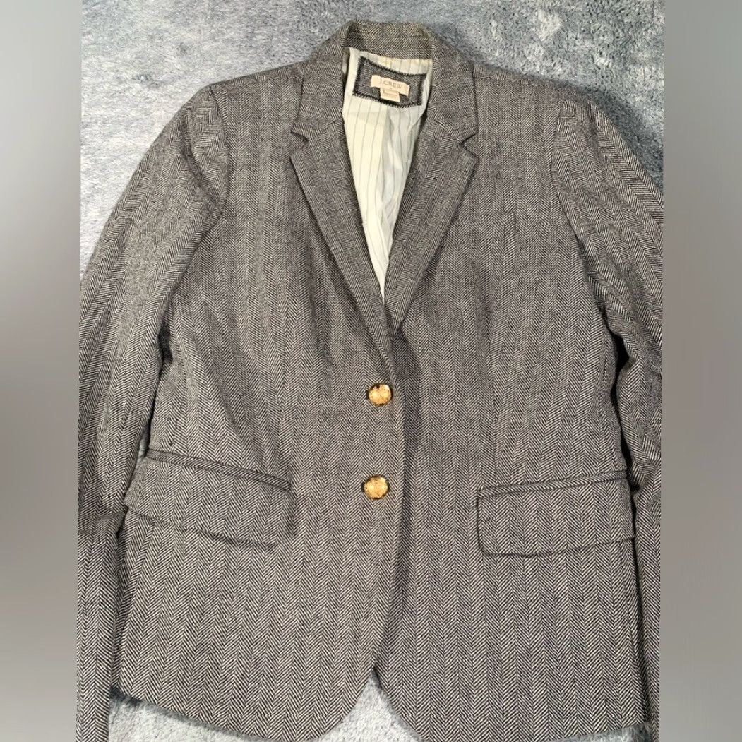 J.Crew J. Crew Wool Blazer 4 Womens Multicolor Wool Basic Jacket Size 4 Regular Size S / US 4 / IT 40 - 2 Thumbnail
