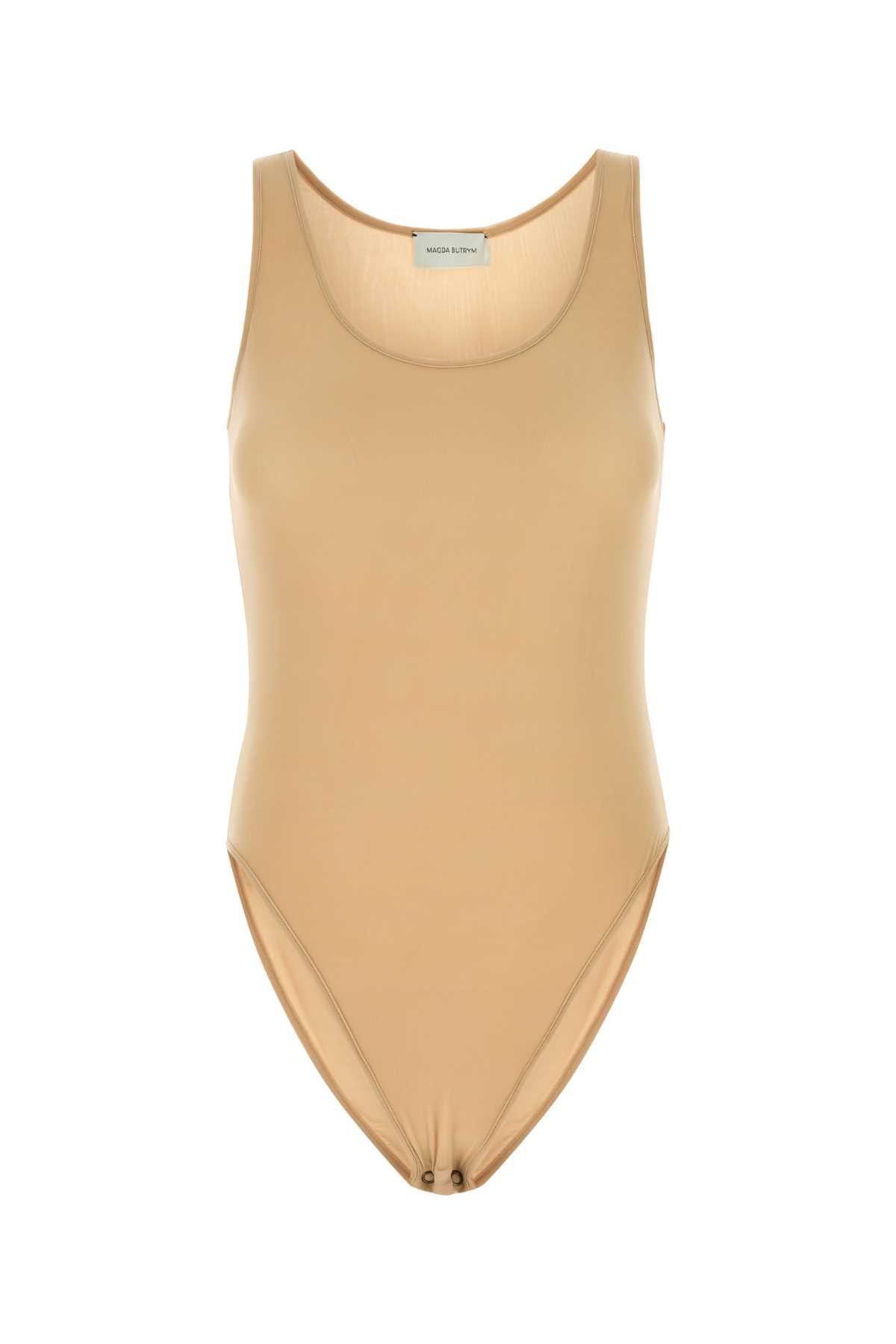 Magda Butrym Beige Stretch Cupro Bodysuit Size XS / US 0-2 / IT 36-38 - 1 Thumbnail