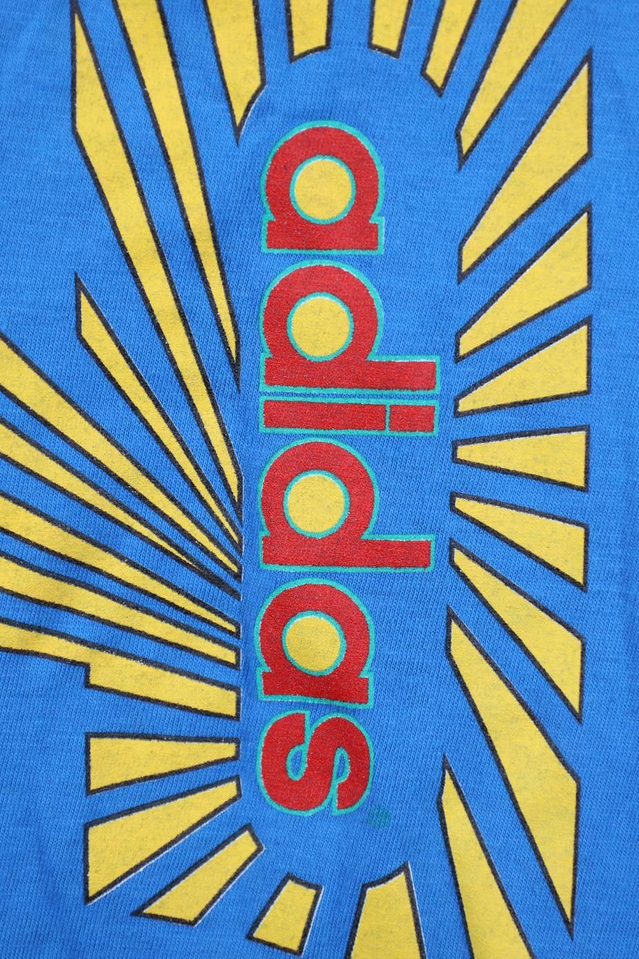 Adidas Deadstock Vintage 80s Adidas Olympics Sunburst T-Shirt USA Size US M / EU 48-50 / 2 - 5 Thumbnail