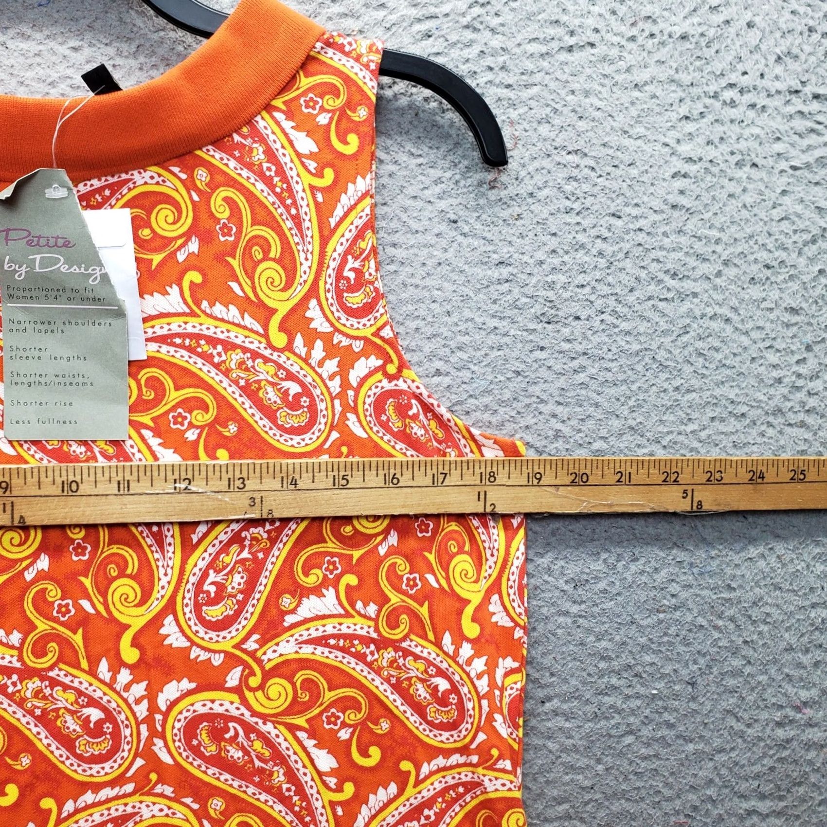 Talbots Talbots Tank Top Womens Petite L Multi Paisley Collared Stretch Slit Size L / US 10 / IT 46 - 3 Thumbnail