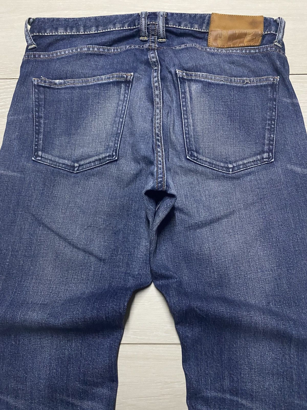 TMT Vintage Japanese TMT Faded Wash Straight Slim Jeans Size US 32 / EU 48 - 4 Thumbnail