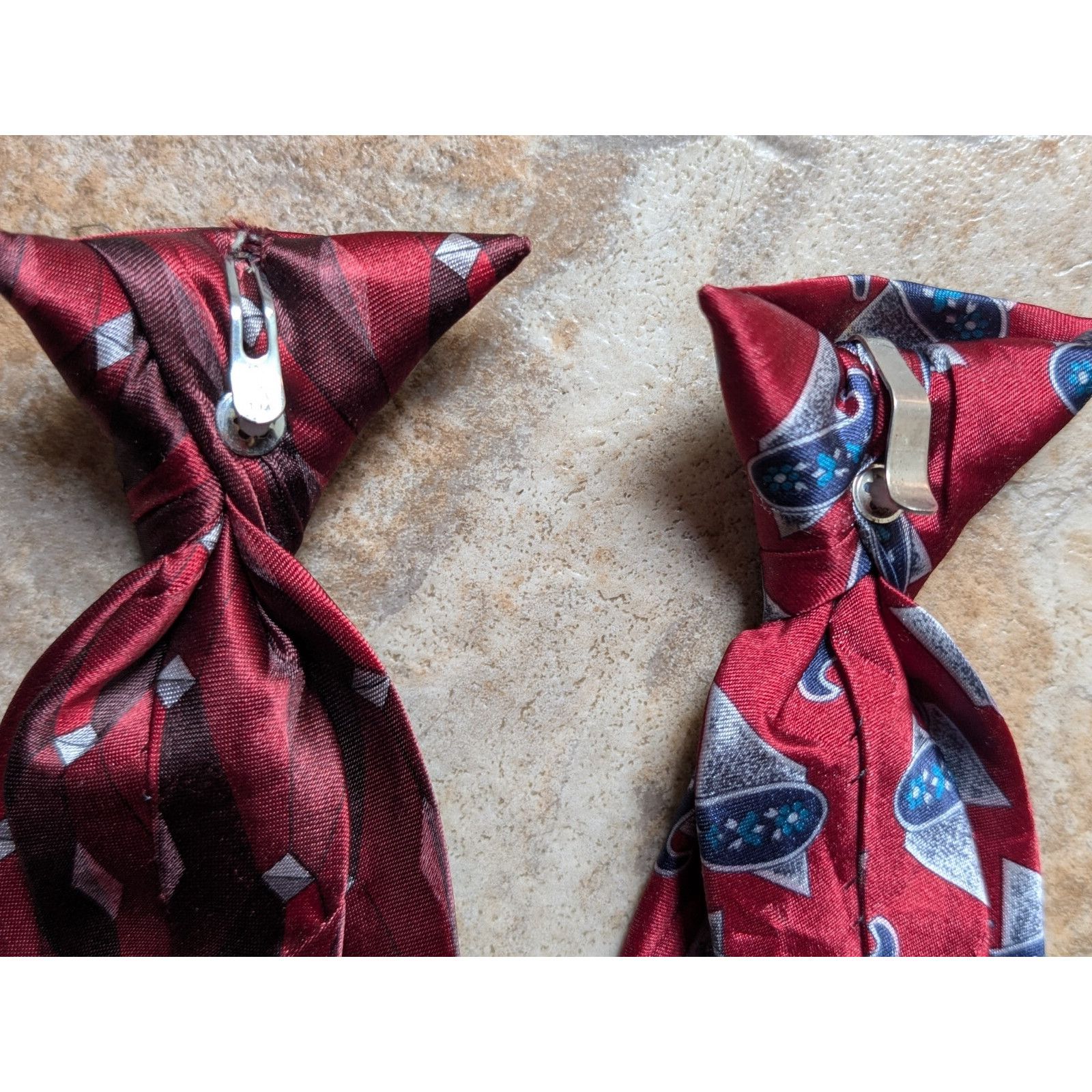David Taylor Vintage David Taylor Mens Clip On Ties/2 Polyester Size ONE SIZE - 4 Thumbnail