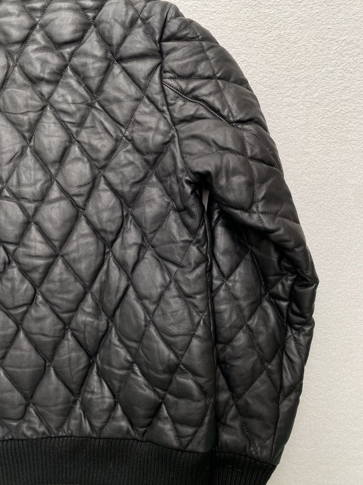 Japanese Brand 2000s- Kawanoyakata Schaffen- Quilted Leather Down Jacket Size US M / EU 48-50 / 2 - 12 Thumbnail