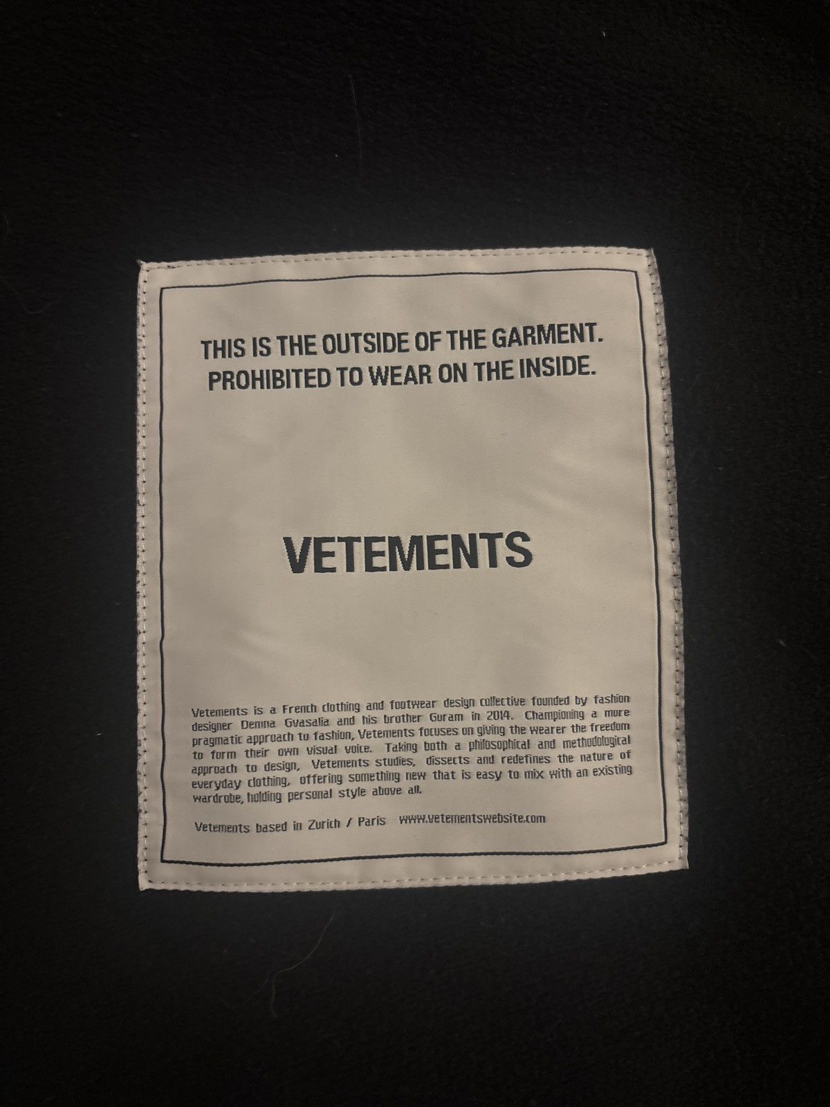 Vetements Inside-Out Hoodie AW19 Size US M / EU 48-50 / 2 - 4 Thumbnail