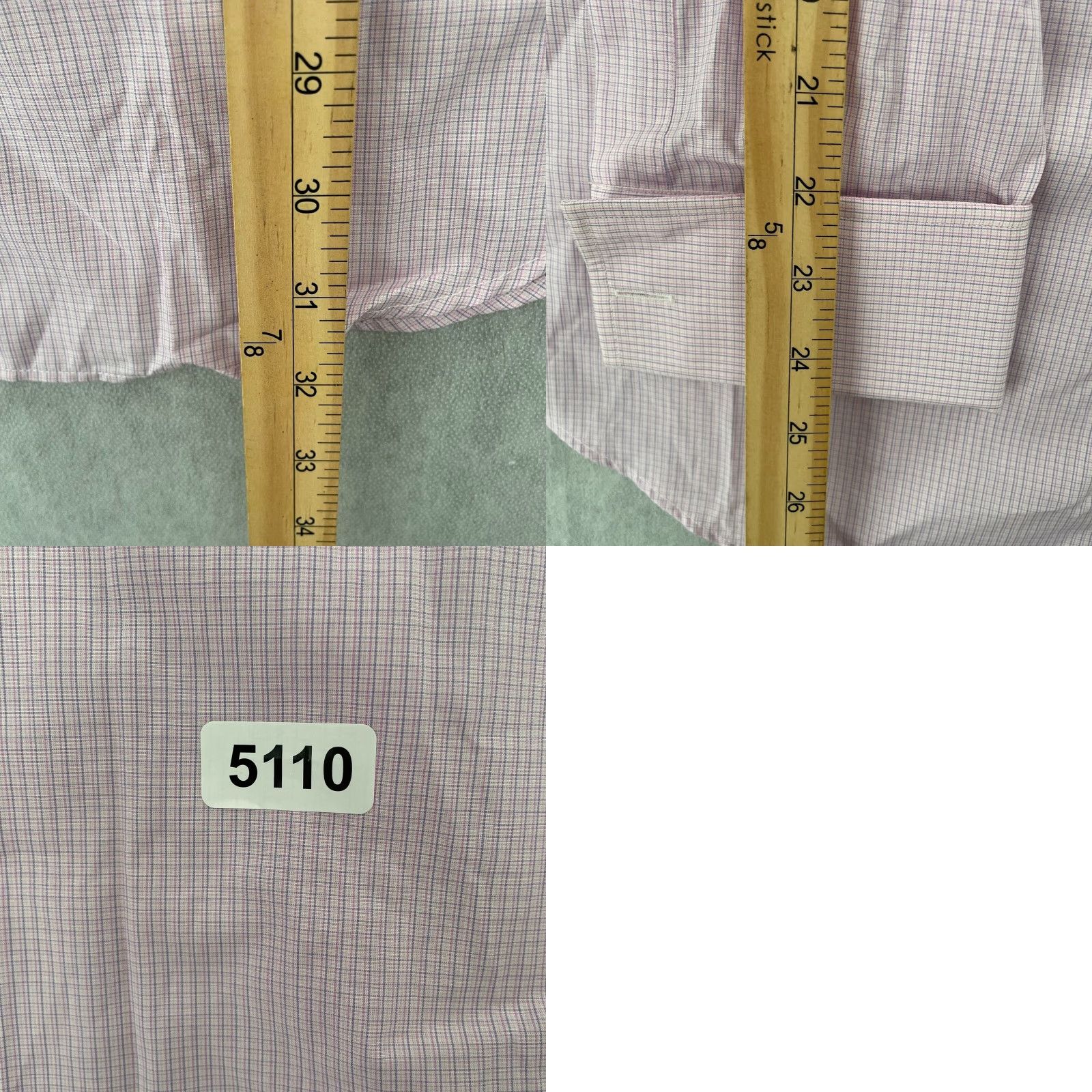 Paul Stuart VINTAGE Paul Stuart Shirt Long Sleeve Button Up Adult 16.5 Pink Cotton Casual Business Formal Men's Size US L / EU 52-54 / 3 - 8 Thumbnail