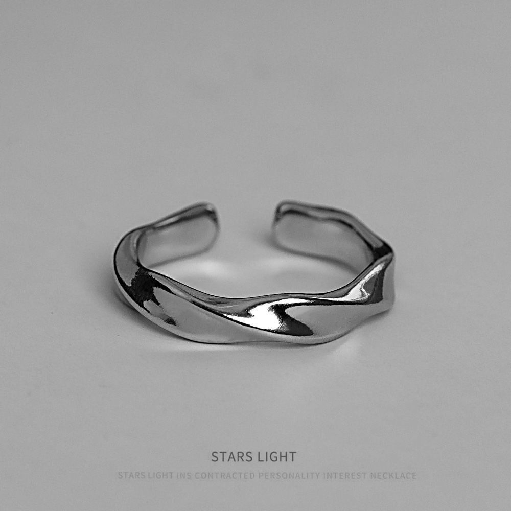 Jewelry New Trend Jewelry Rings Open Size Chrome Ring (Size 7-13) Size ONE SIZE - 2 Thumbnail