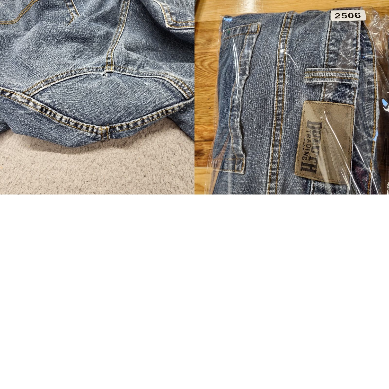Duluth Trading Company Duluth Trading Company Jeans Men’s 40x32 Trim Fit Denim Blue 99% Cotton Pocket Zipper Button Logo Vintage No Mens XS? Wait. Size US 40 / EU 56 - 10 Thumbnail