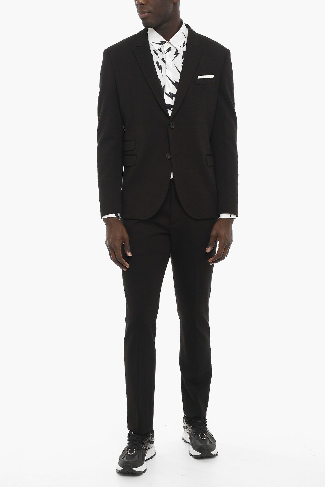 image of Neil Barrett Og1Mm1223 Suit In Black, Men's (Size Small)