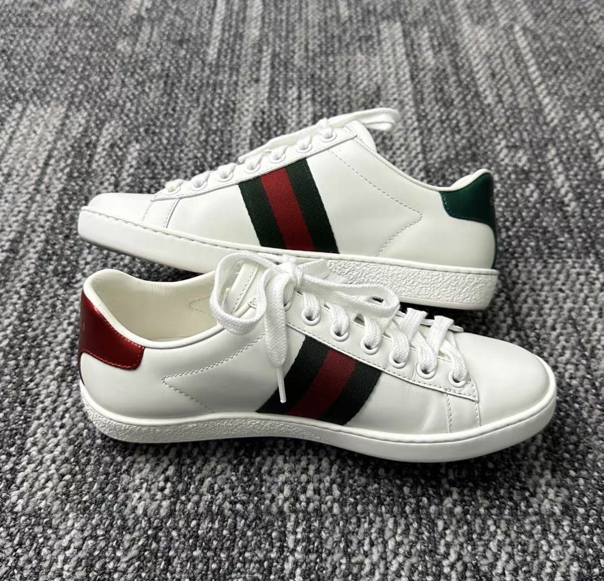 Gucci Gucci ACE Cherry White Sneakers J42 Size US 4.5 / IT 34.5 - 5 Thumbnail