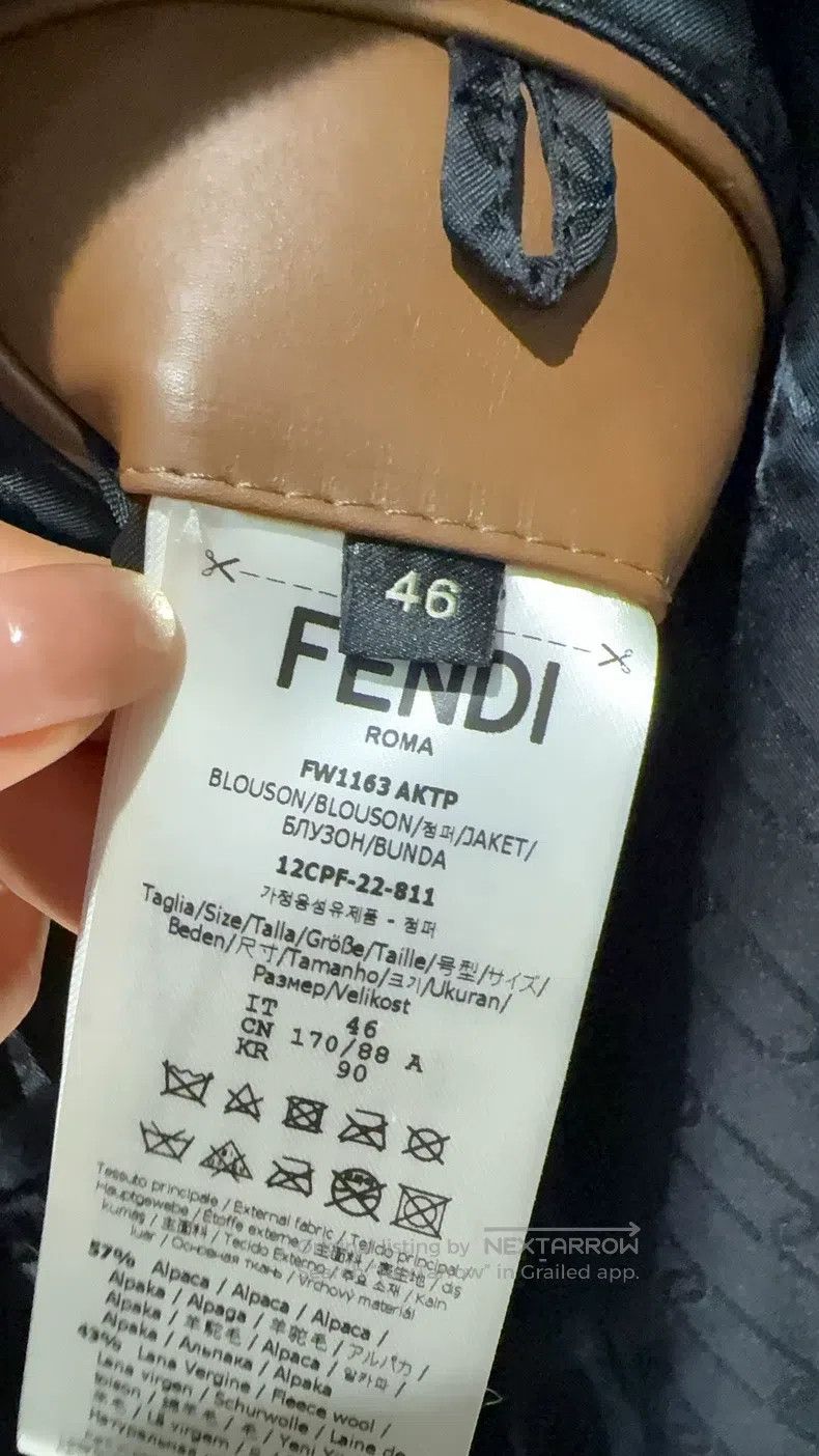 Fendi Fendi Men's Showpiece Fur and Leather Pilot Jacket Size US S / EU 44-46 / 1 - 5 Thumbnail