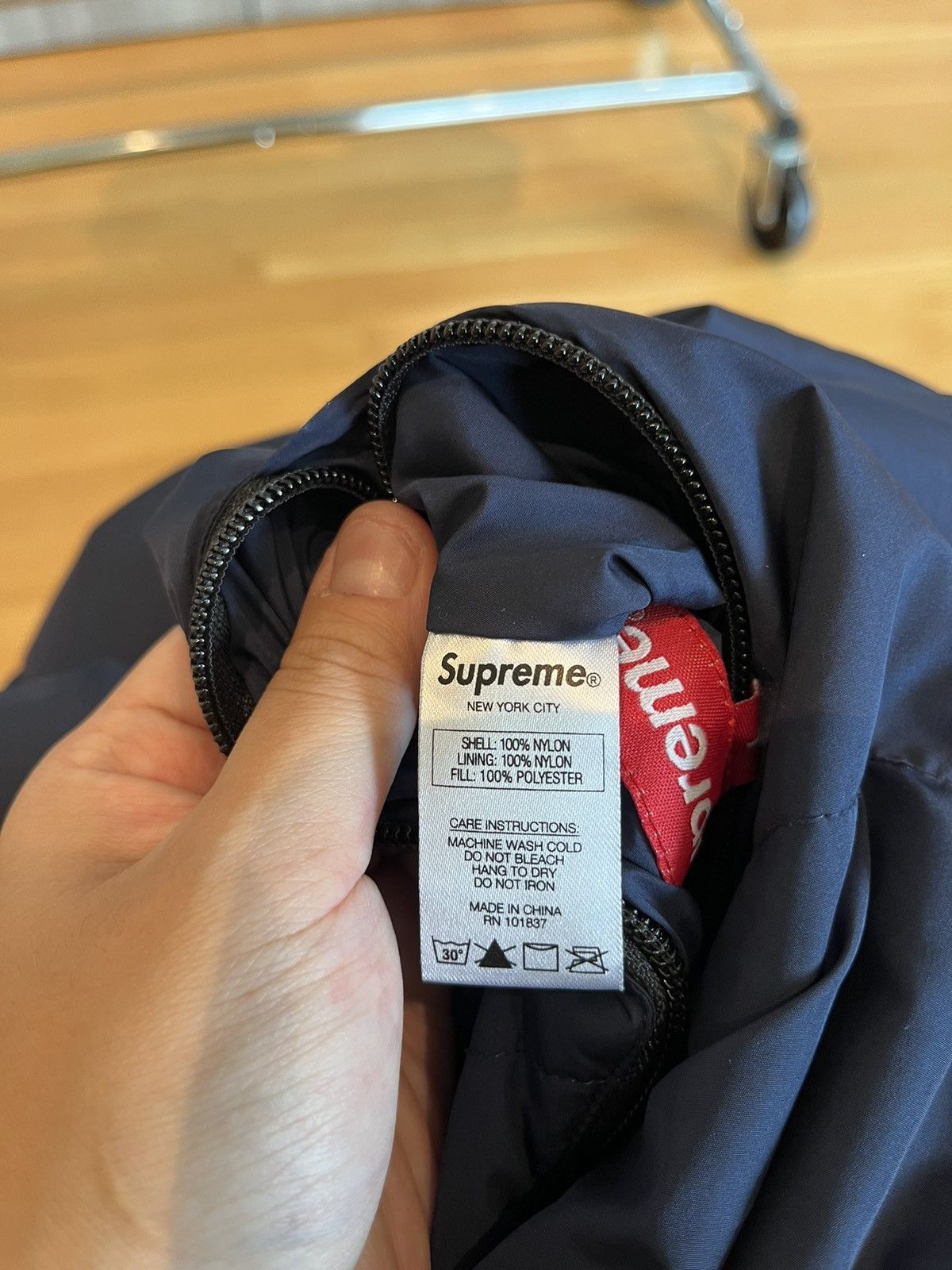 Supreme Supreme Navy Purple Reversible Down Jacket Size US L / EU 52-54 / 3 - 5 Thumbnail