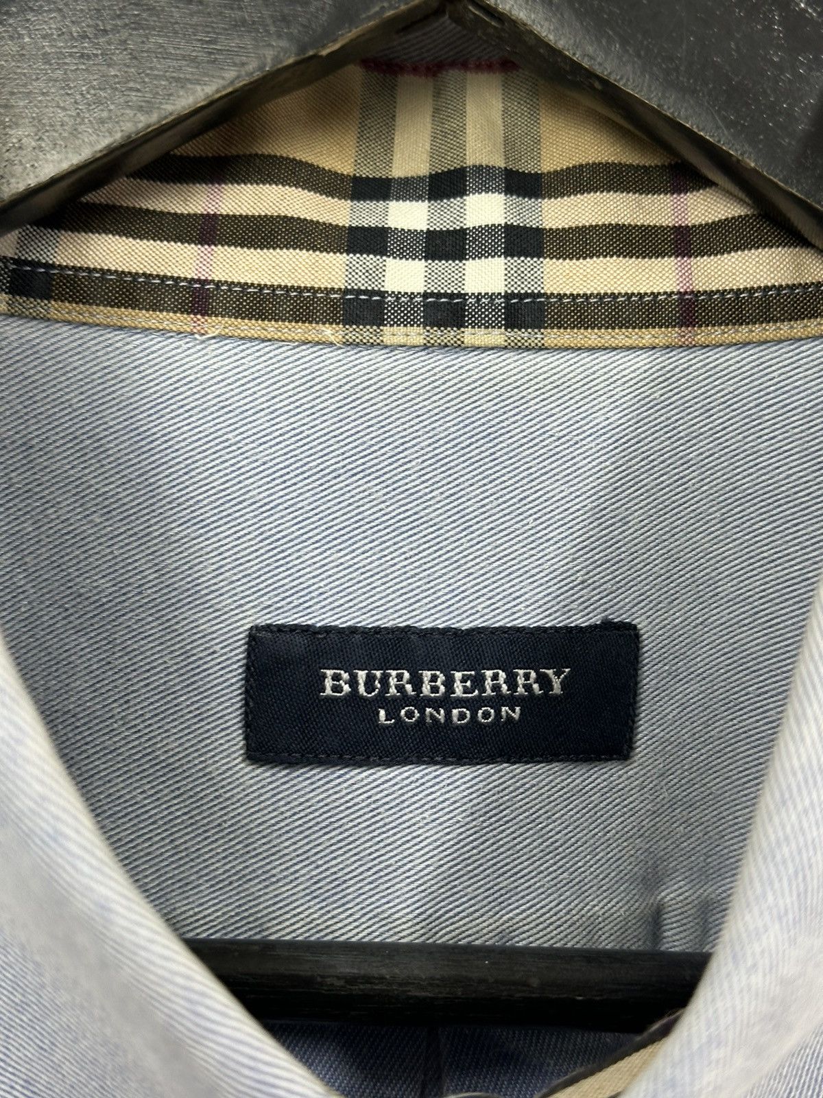Burberry Vintage Mens Shirt Burberry England Classic Y2k Avantgarde Size US L / EU 52-54 / 3 - 9 Thumbnail