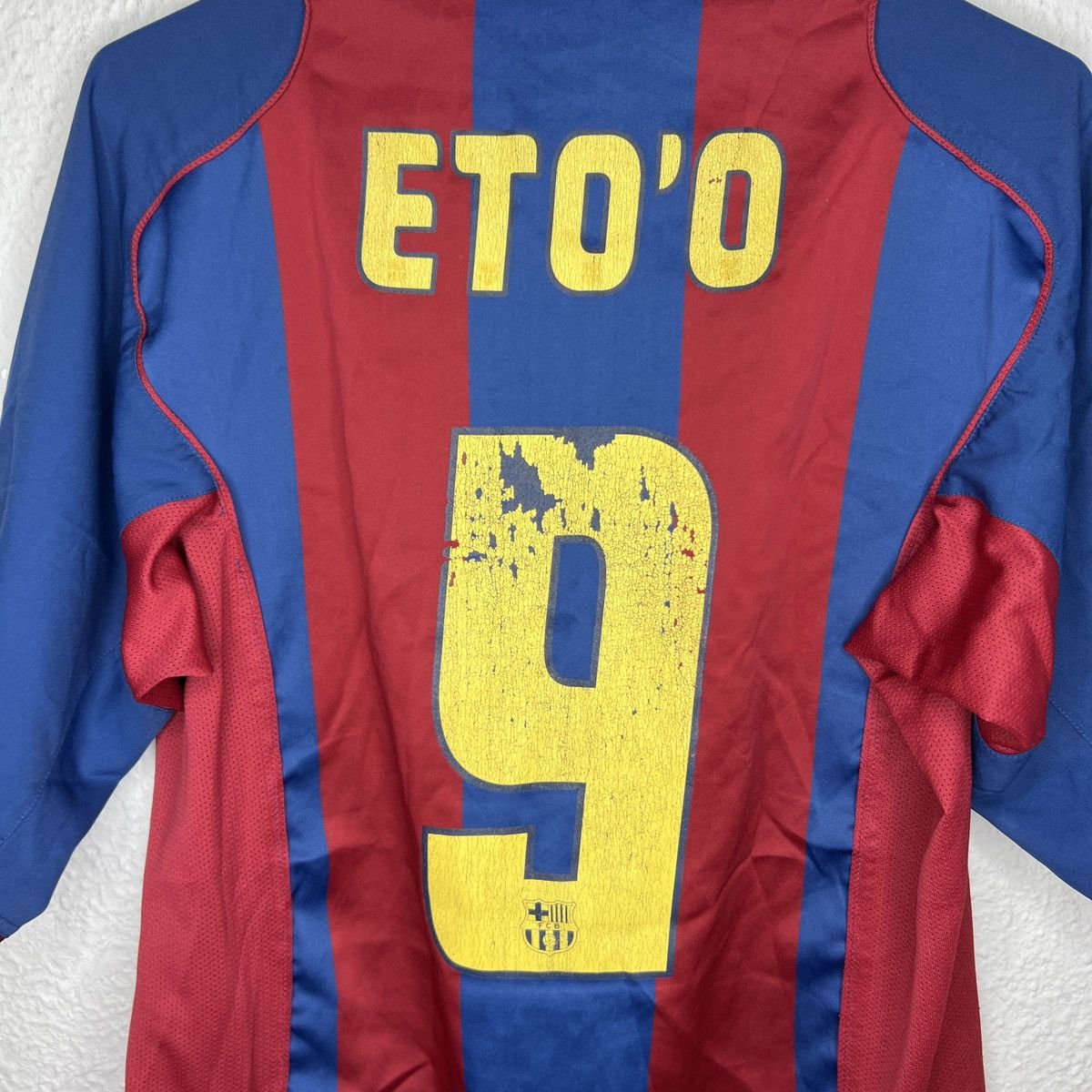 Nike Nike FC Barcelona Samuel Eto Jersey Soccer Tshirt Tee Navy Size US M / EU 48-50 / 2 - 8 Thumbnail
