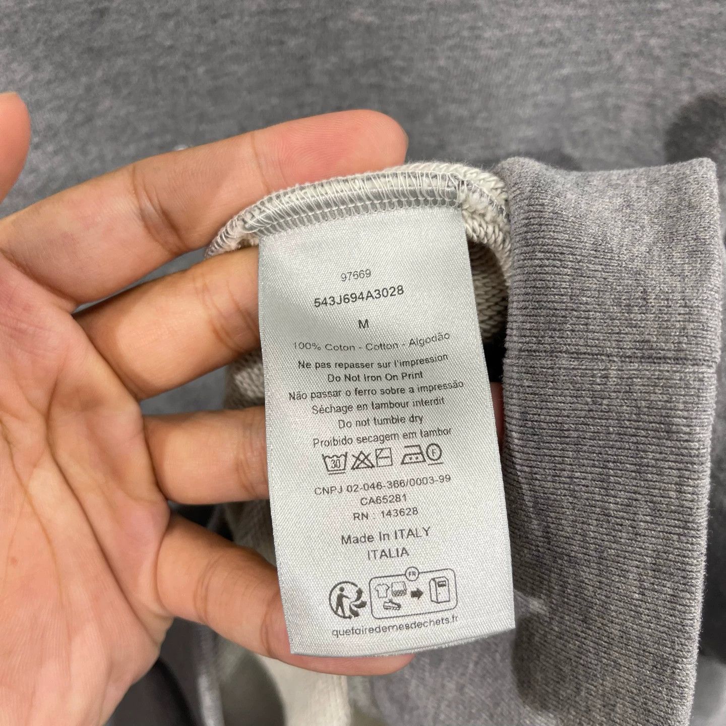 Dior Dior 25ss Small Logo Sweatshirt M Mint Size US M / EU 48-50 / 2 - 5 Thumbnail