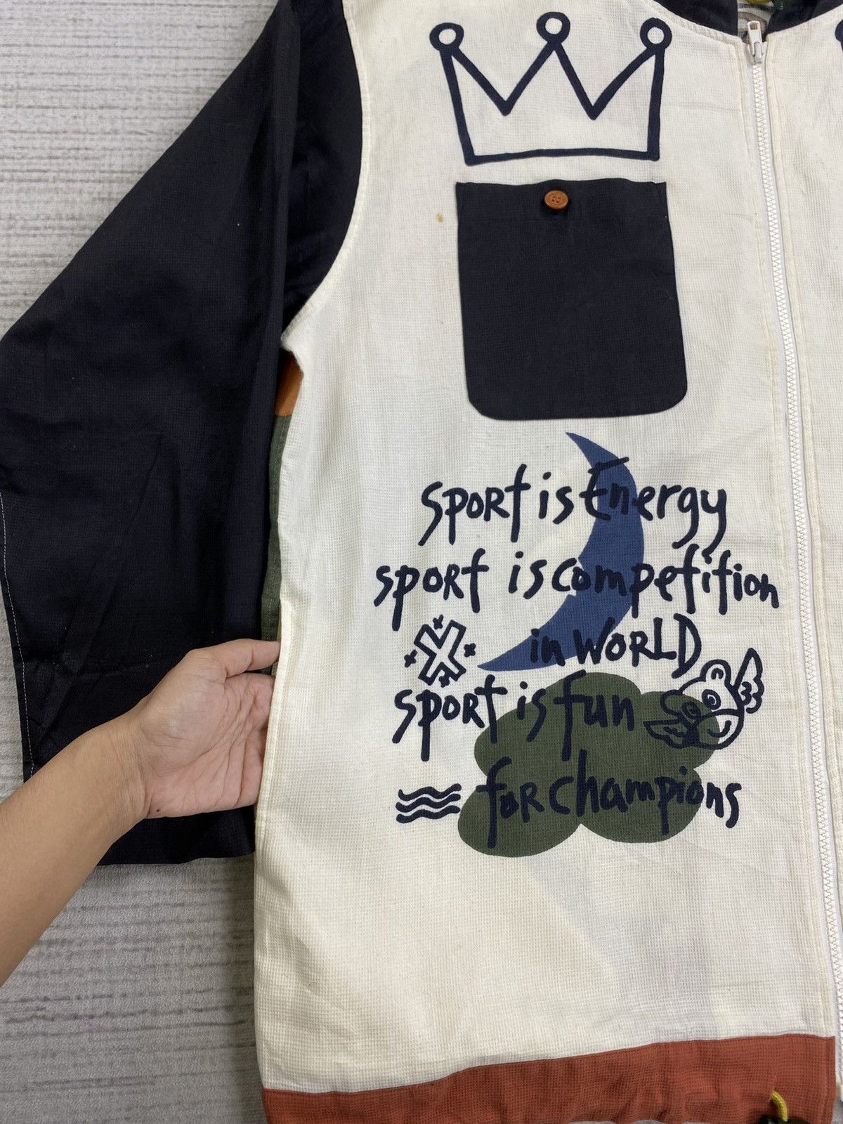 Jean Charles De Castelbajac Vintage Castelbajac Sport Full Printed Hoodie Jacket Size US XL / EU 56 / 4 - 7 Thumbnail